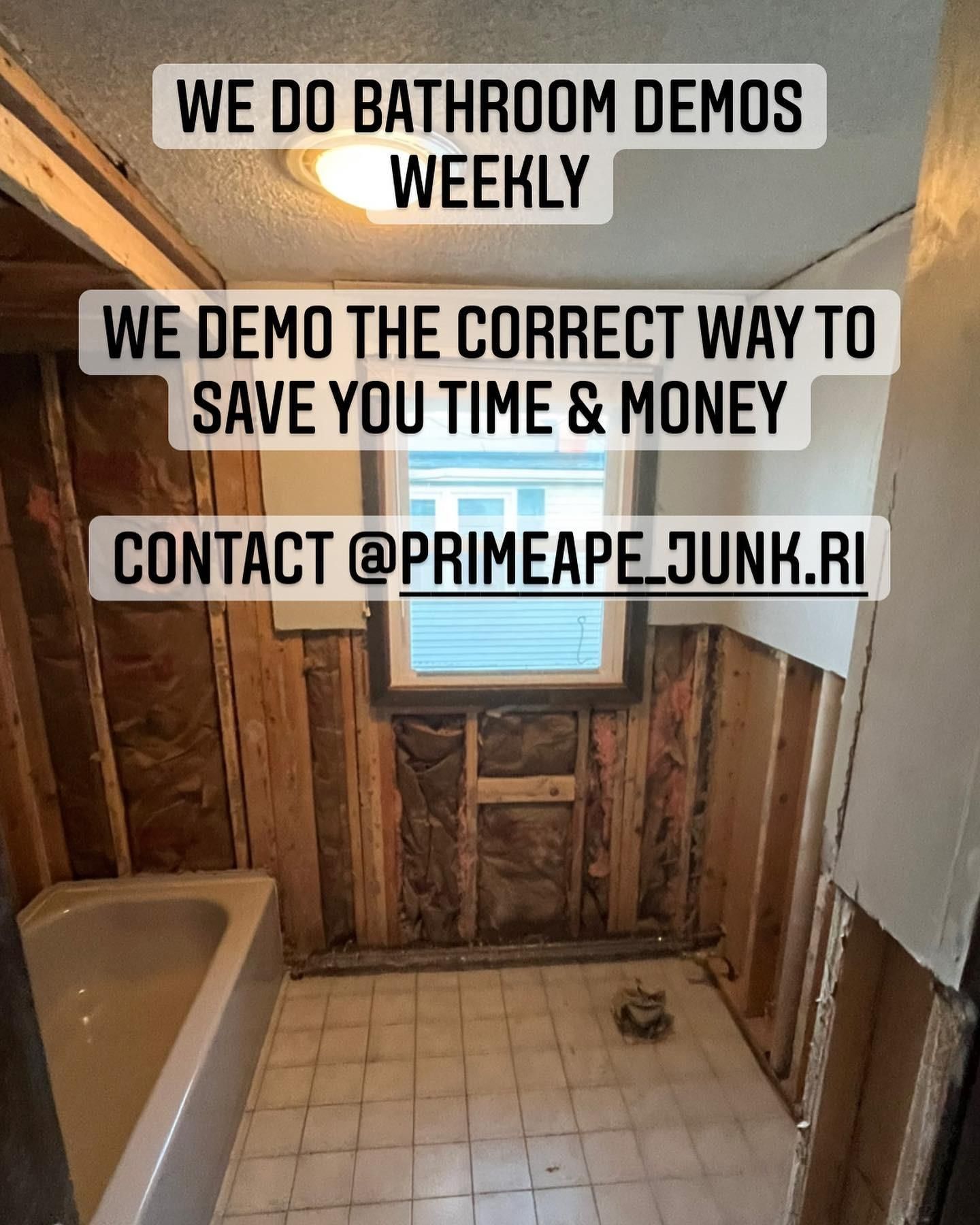 instagram for Prime Ape Junk Removal & Hauling in Warwick, RI