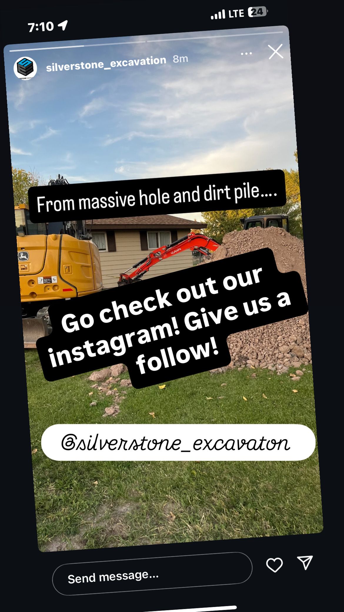  for SilverStone Excavation in Rigby, ID