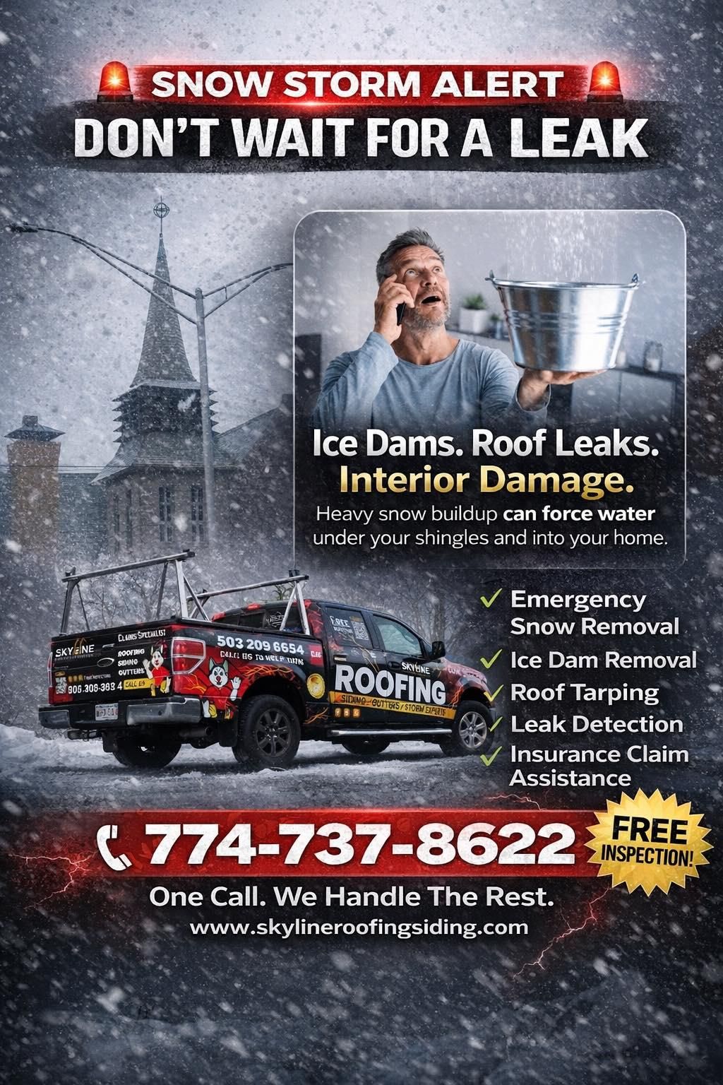  for SKYLINE ROOFING & SIDING SERVICES INC in Milford, MA