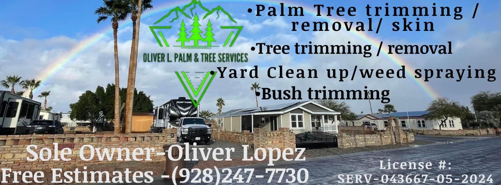  for Oliver L. Palm & Tree services in Yuma County, AZ