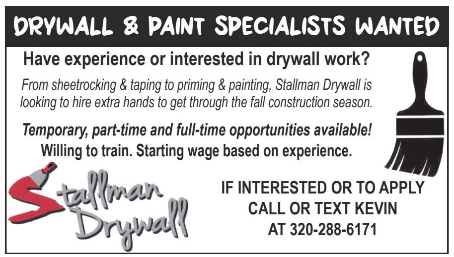  for Stallman Drywall in Morris,  MN