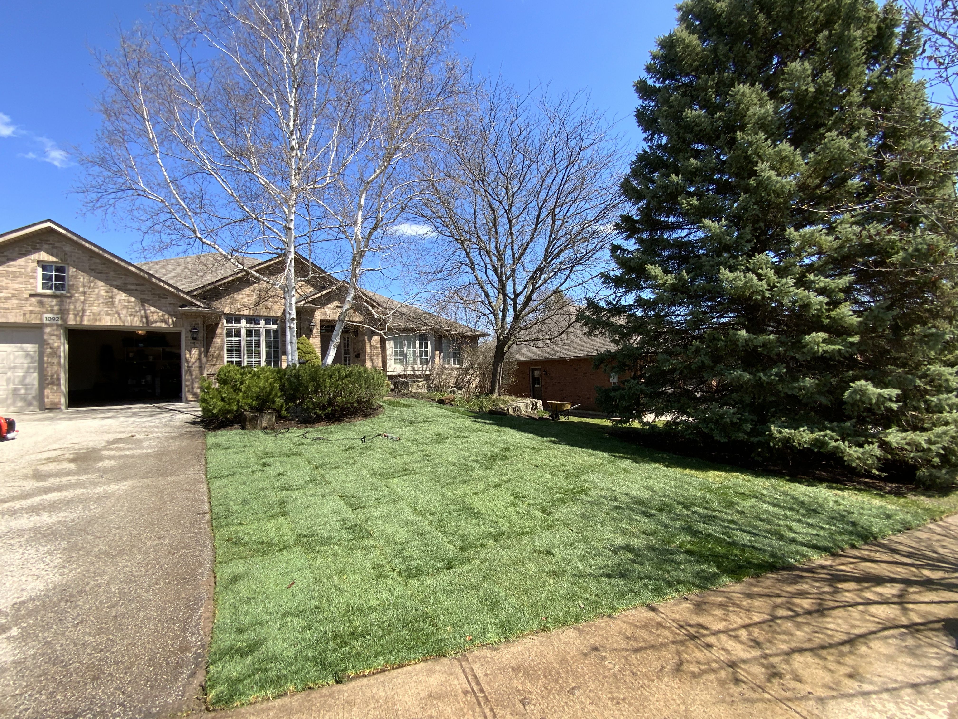 Sod Installation for Calderwood Landscapes in Oakville, ON