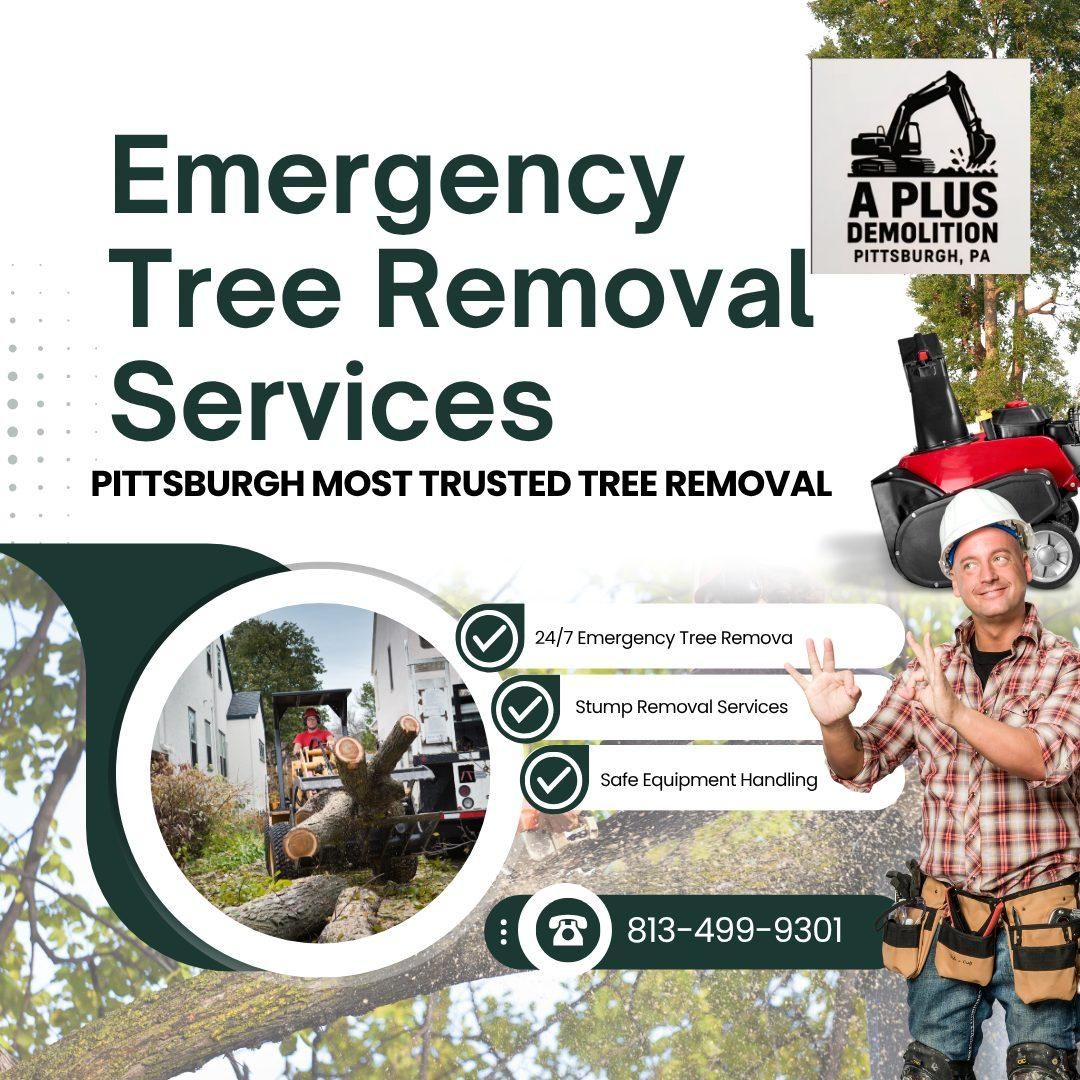  for A Plus Demolition Retaining Walls and Clean Out. Serving the Greater Pittsburgh Area in Pittsburgh, PA