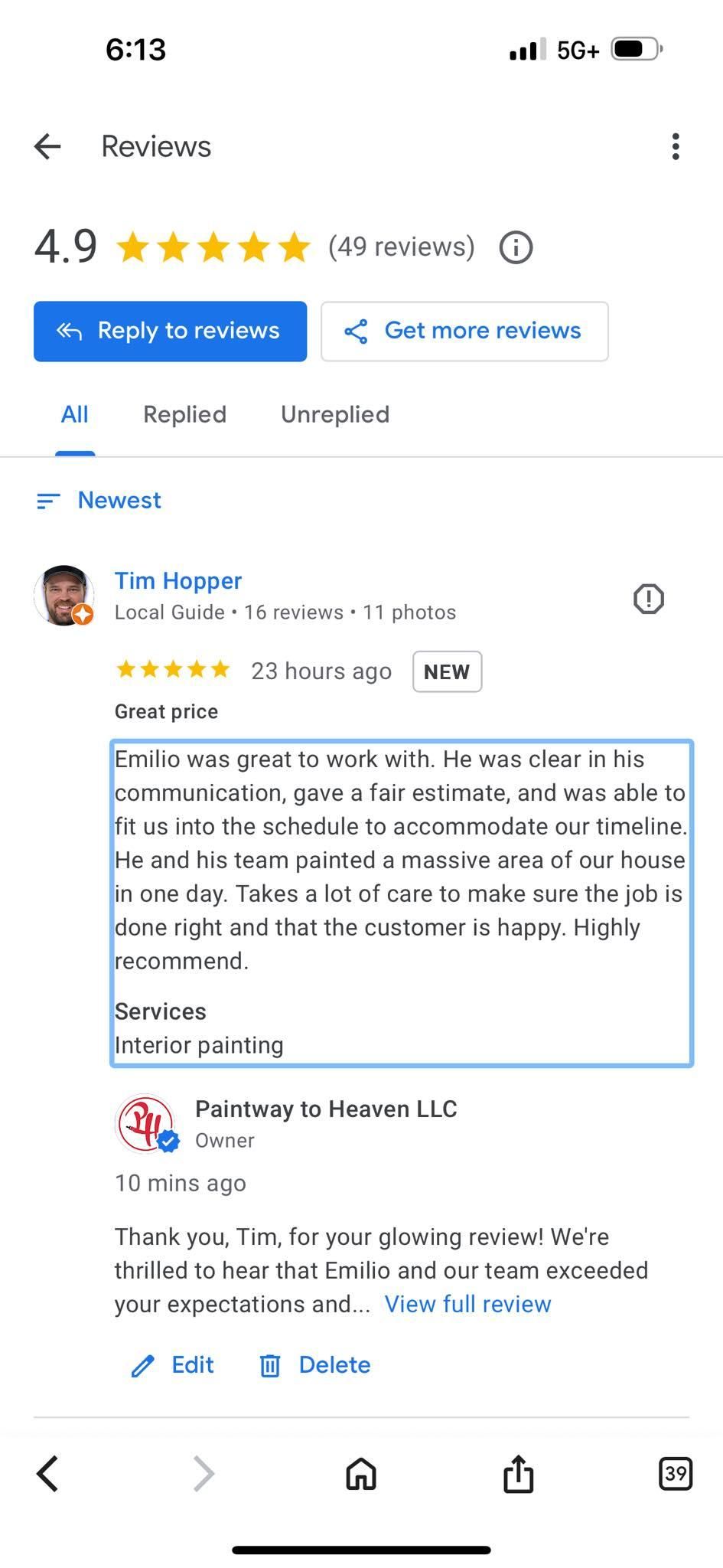  for Paintway to Heaven in Raleigh, NC