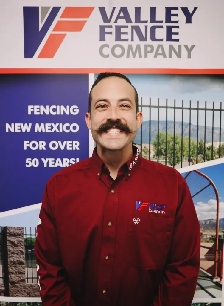 Tyler Chavez at Valley Fence Company in Rio Rancho, NM