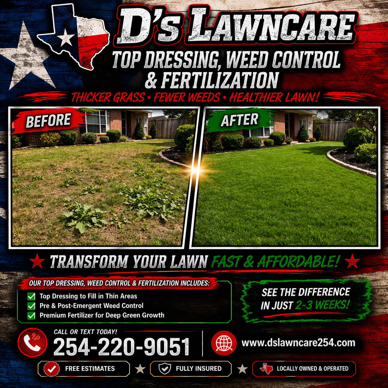 Top Dressing for D’s Lawncare in Killeen, TX