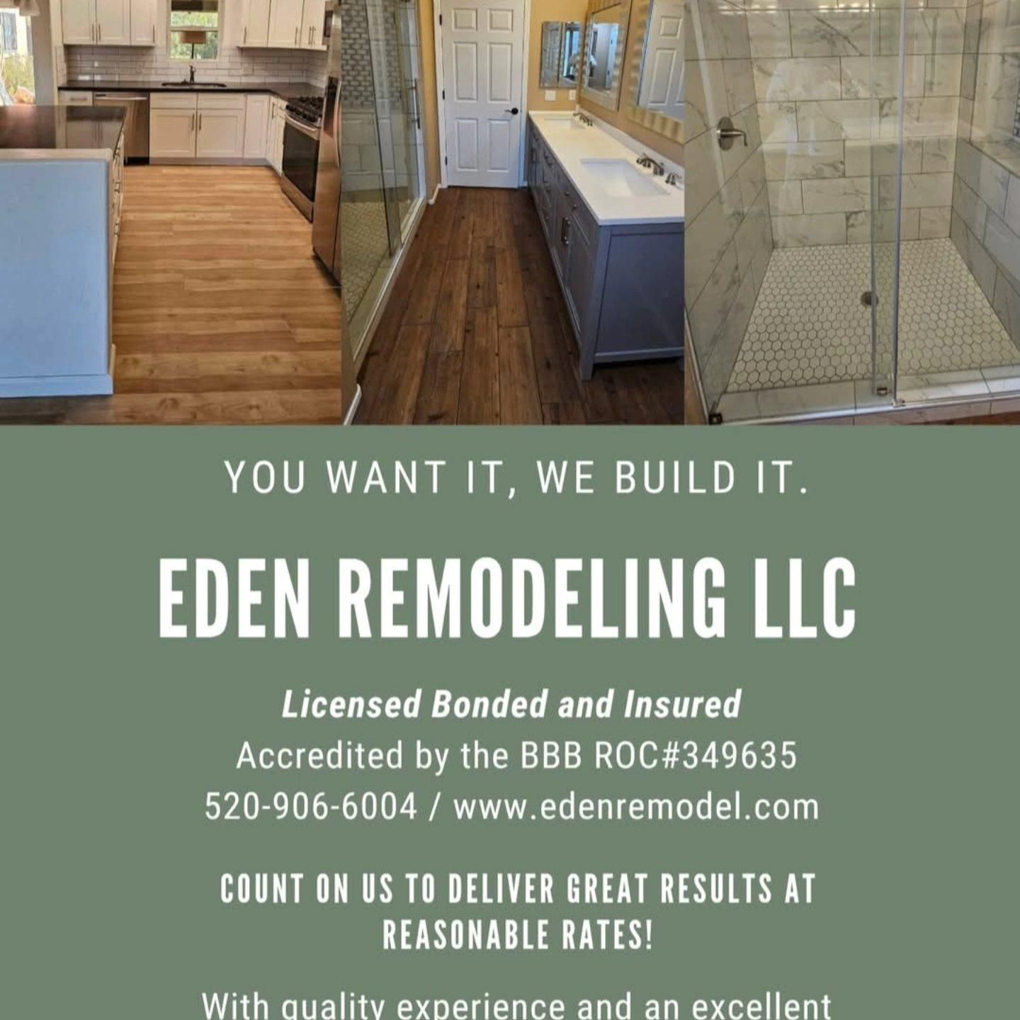  for Eden Remodeling LLC in Tucson, AZ
