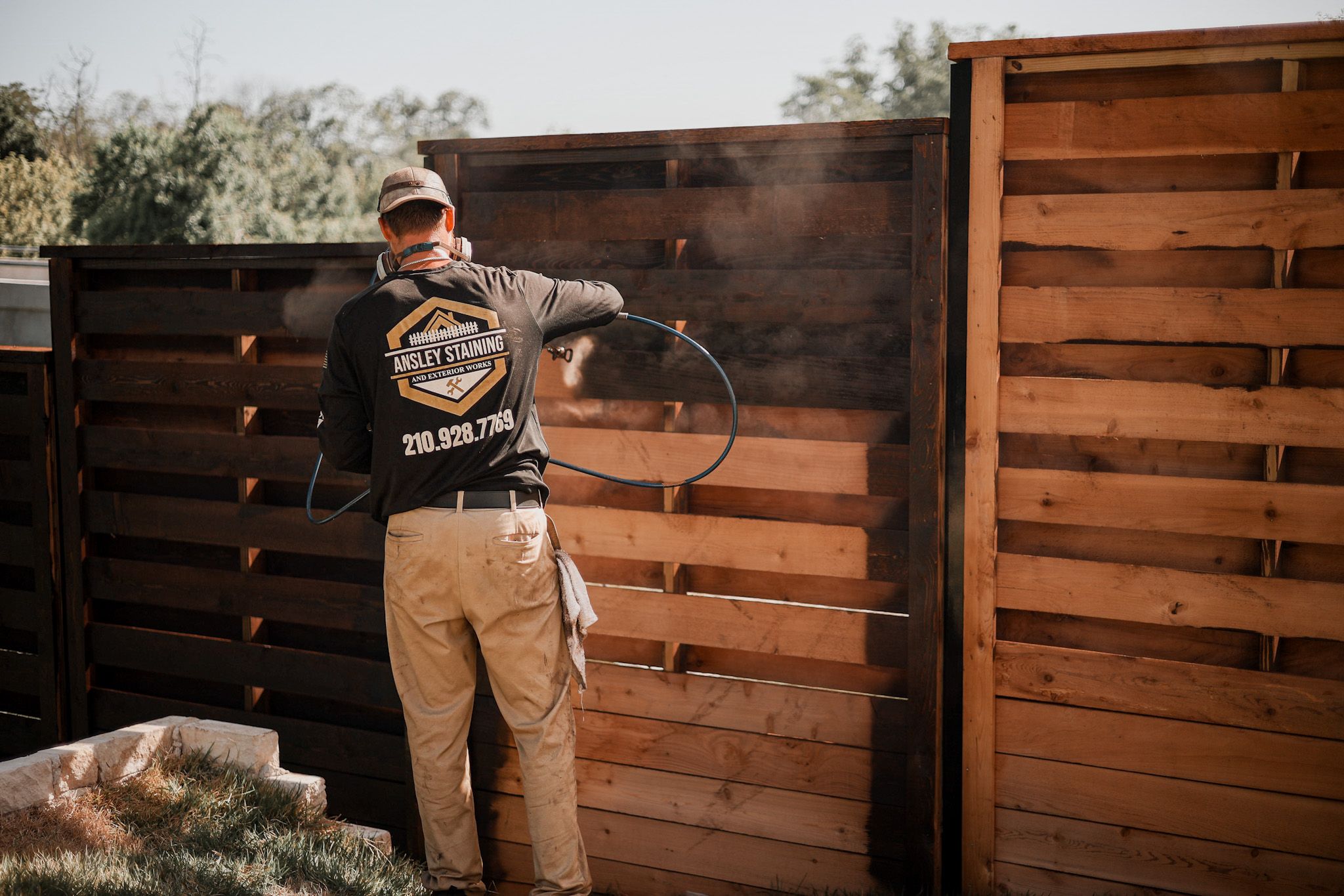 Fence Staining for Ansley Staining and Exterior Works in New Braunfels, TX