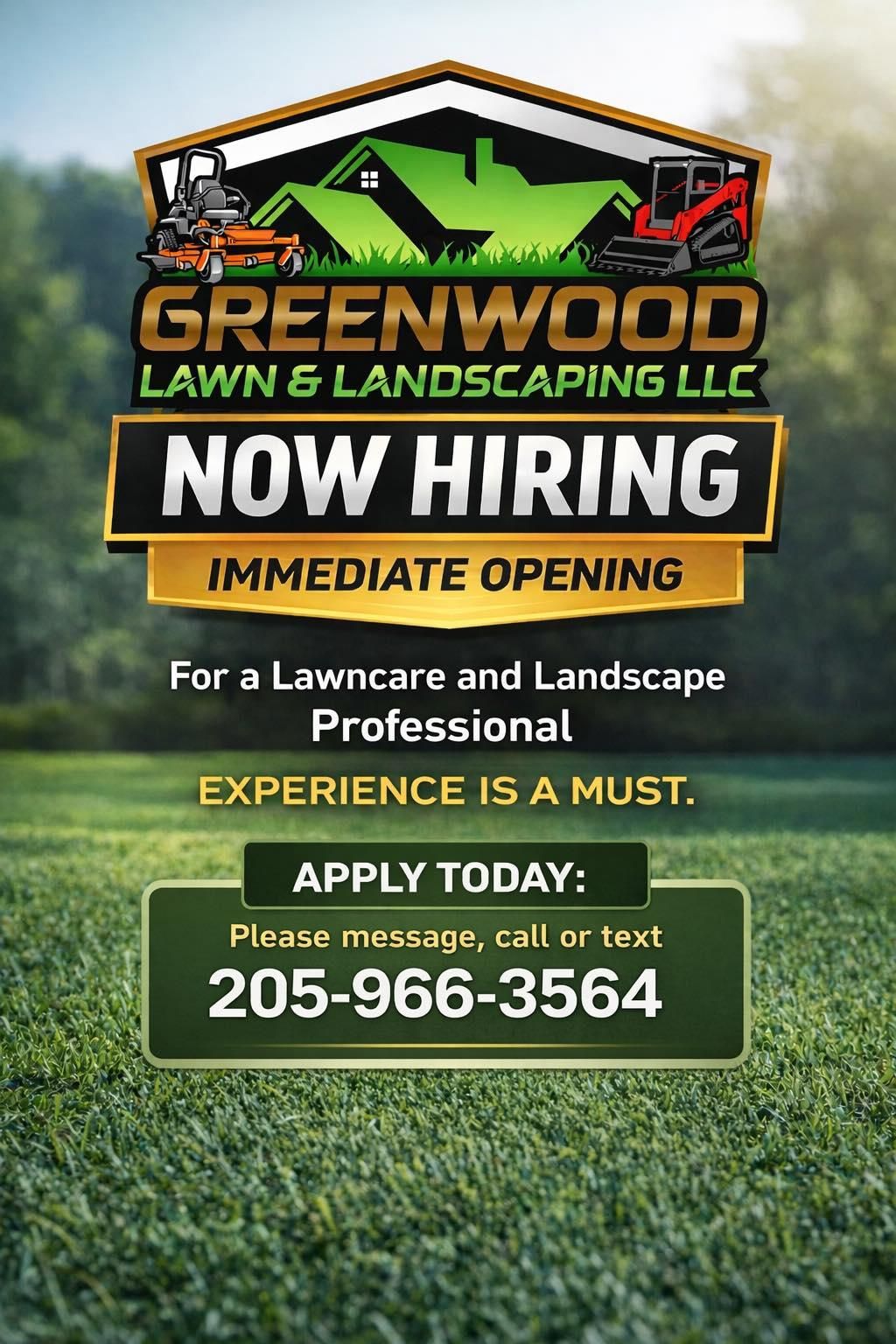  for Greenwood Lawn & Landscaping LLC in Talladega, Alabama