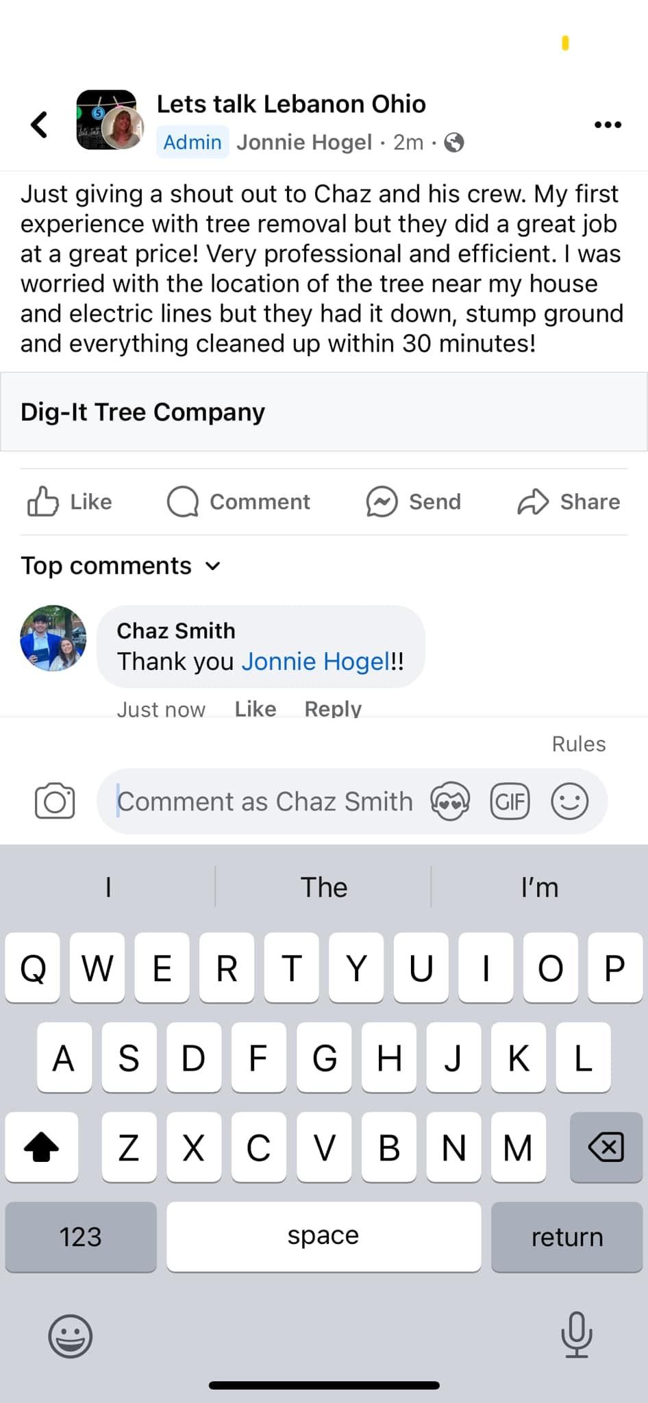  for Dig-It Tree Company in , 