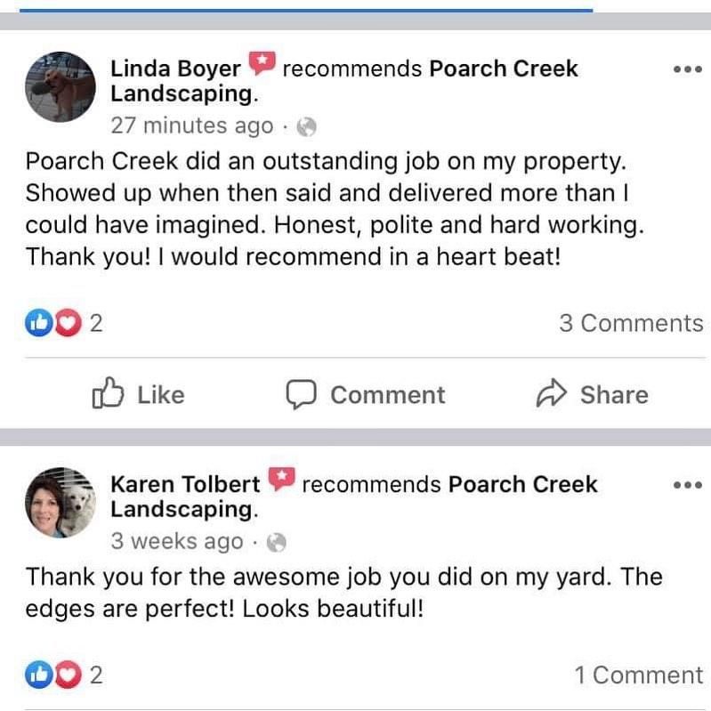 instagram for Poarch Creek Landscaping in Santa Rosa Beach, FL