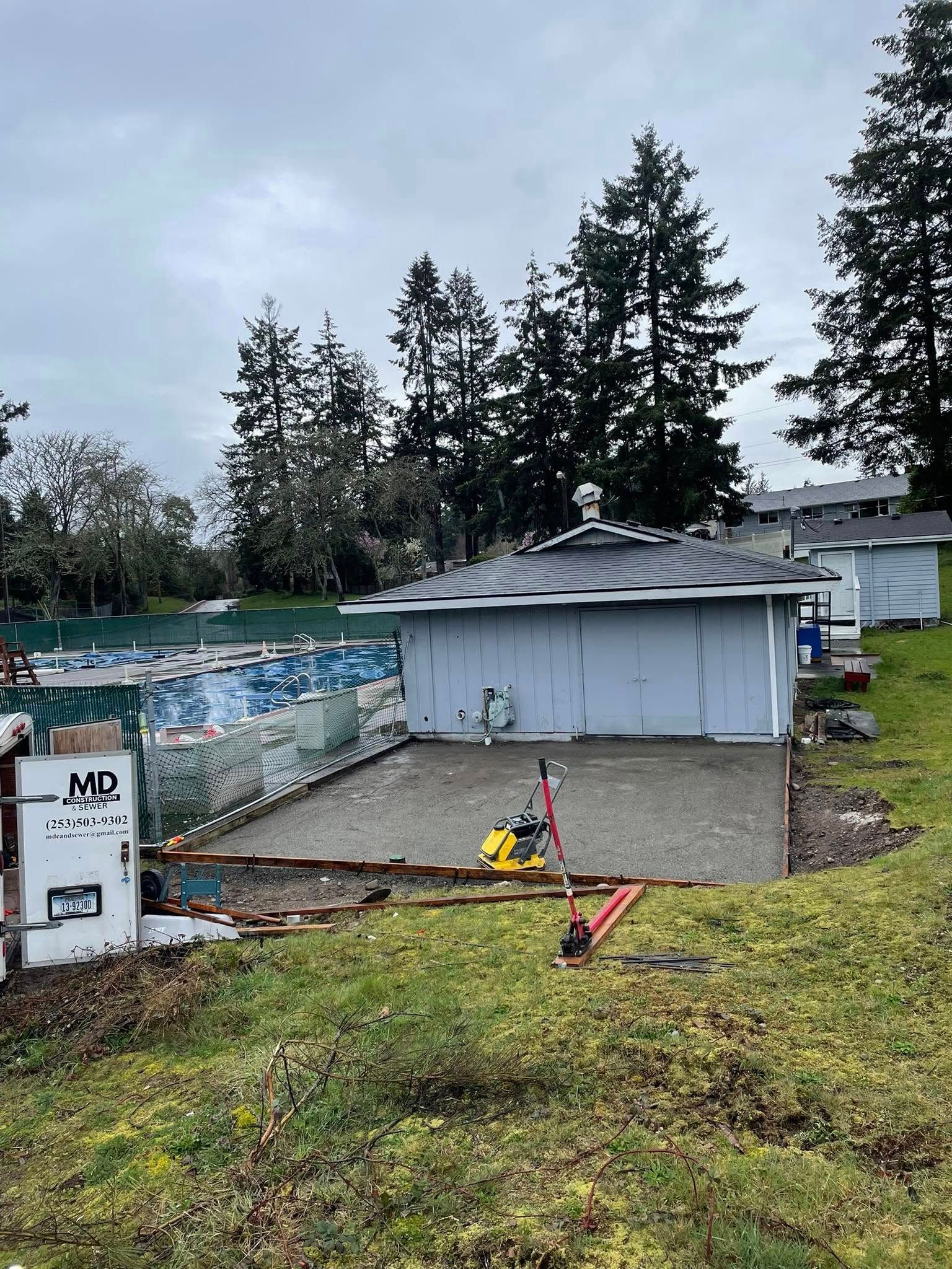 Concrete for MD Construction & Sewer in North Yelm, WA