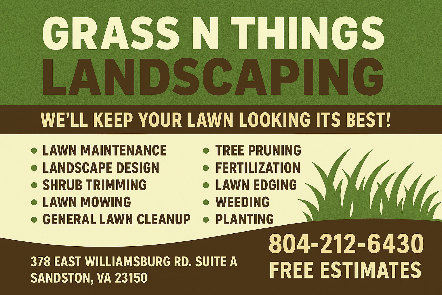  for Grass N Things LLC in Sandston, VA