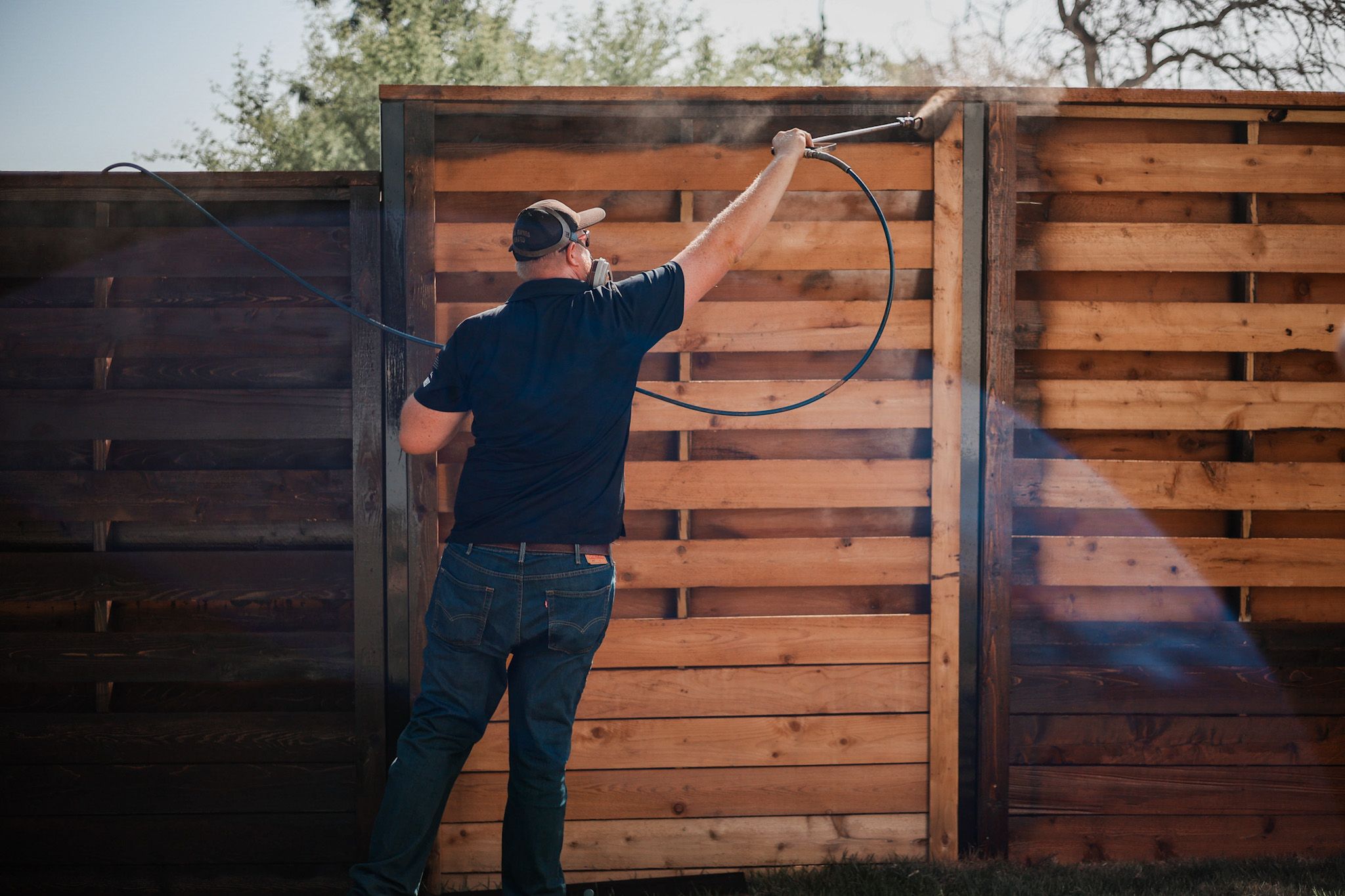 Fence Staining for Ansley Staining and Exterior Works in New Braunfels, TX