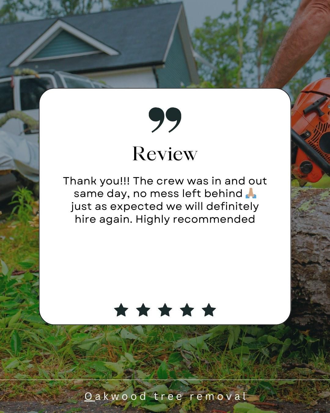  for Oakwood Tree Removal LLC in Oak Creek,  WI