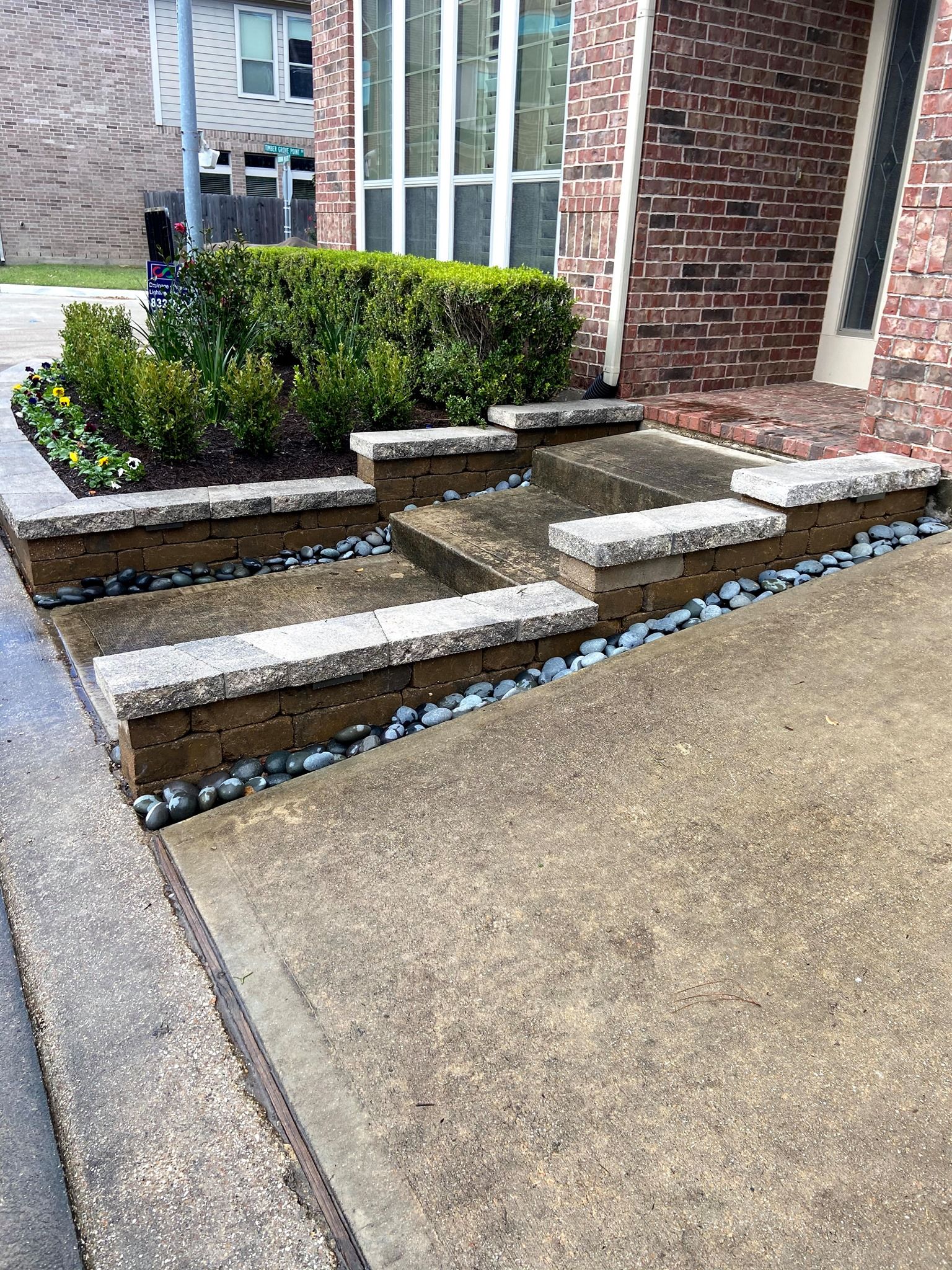 Hardscaping for Atlas Land Design in Creekside Park, TX