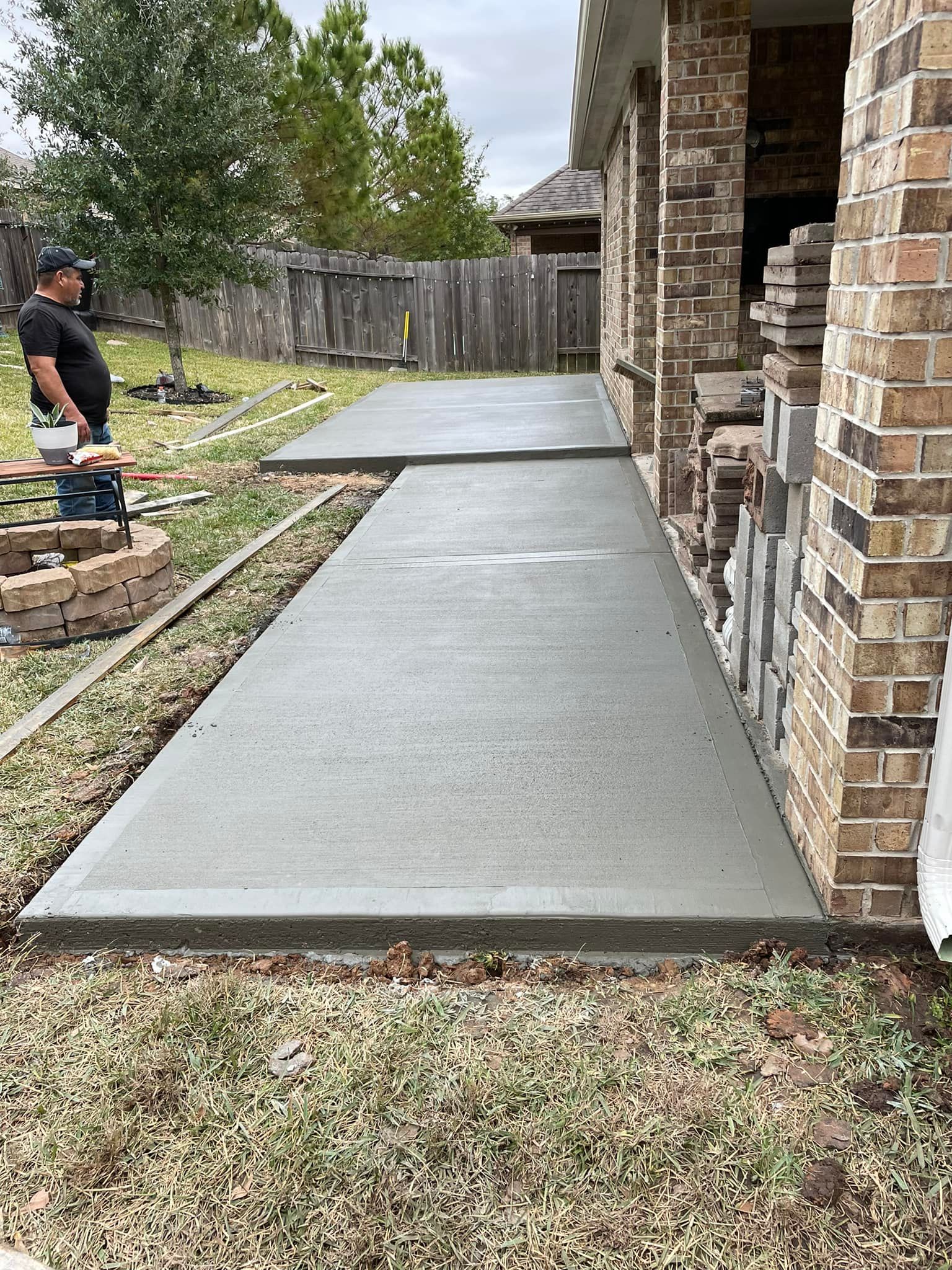 Stamped Concrete for Villa Concrete in The Woodlands, TX