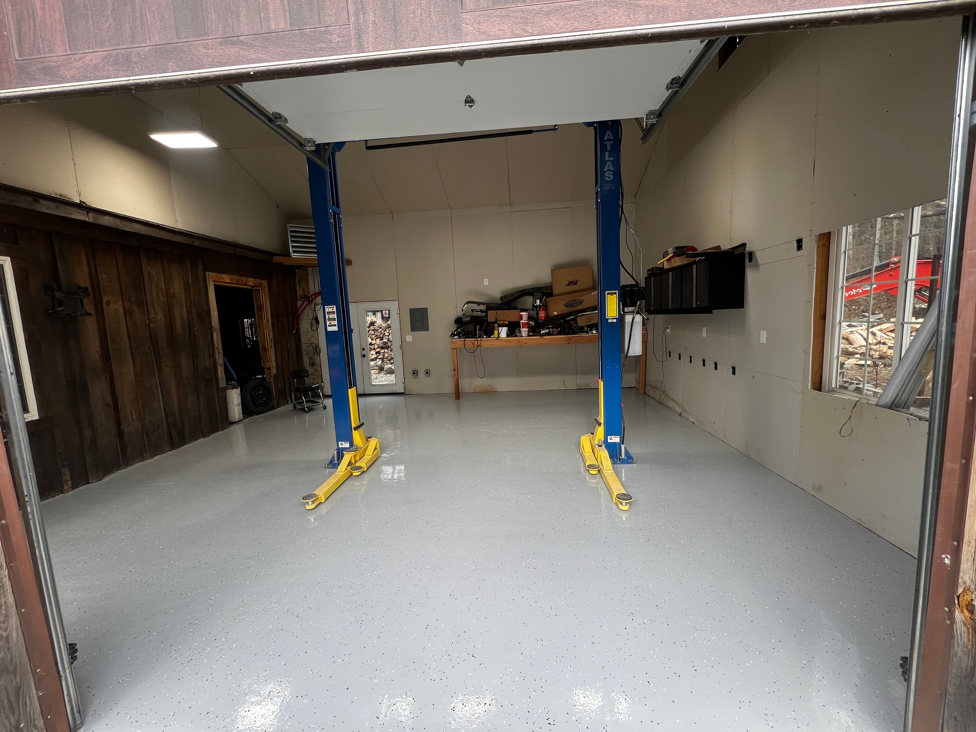 Epoxy floors for Green Valley Painting in Thompson, CT