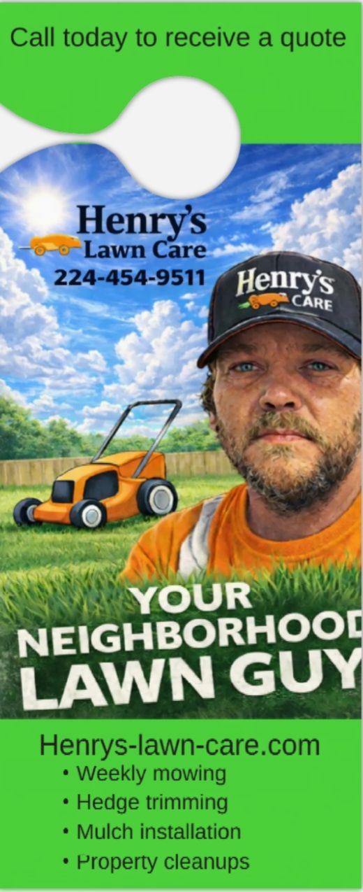  for Henry's Lawn Care in Rockford, IL