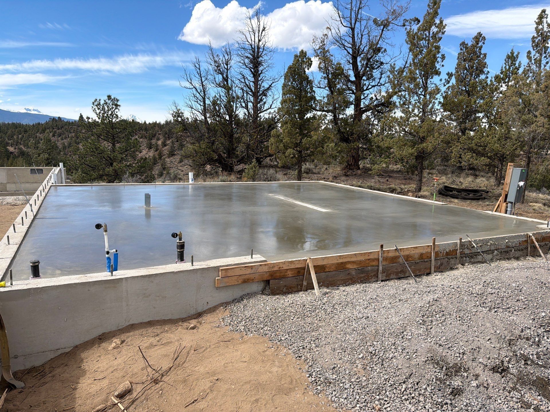 Foundation for TJR Concrete and Construction in Bend, OR