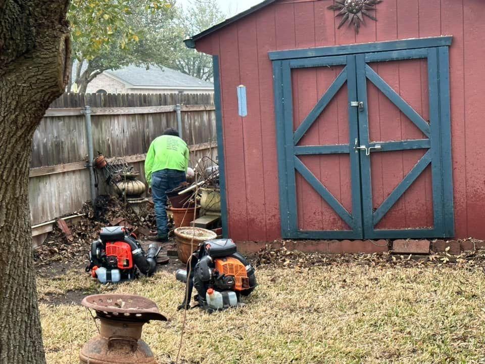 Mowing for Allen Lawn Care in Taylor, Texas