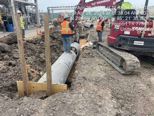 Drainage for Divine Construction Services in Brazoria County, TX