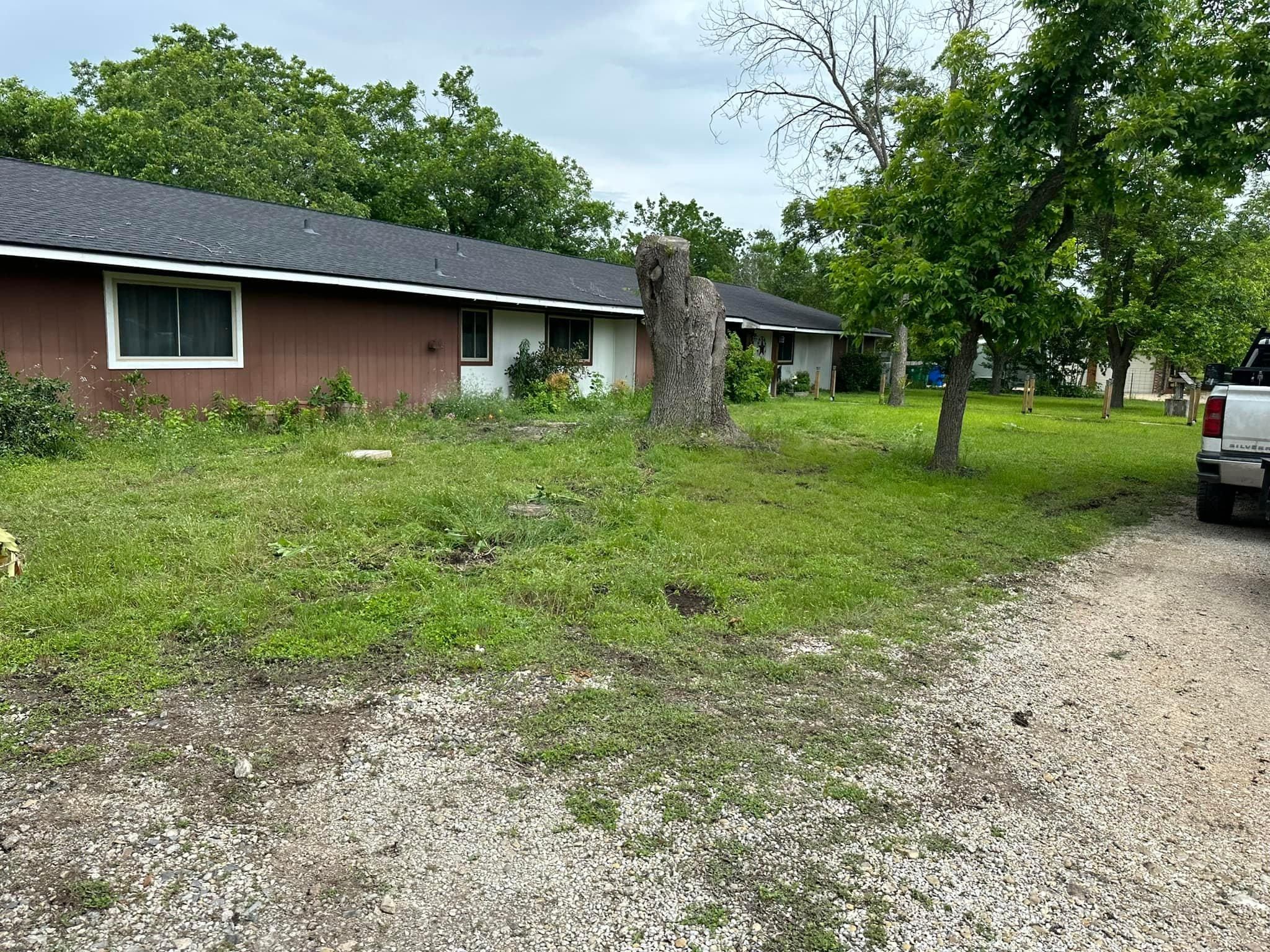 Mowing for Allen Lawn Care in Taylor, Texas