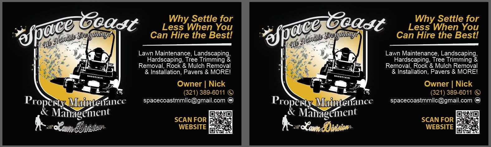  for Space Coast Property Maintenance and Management LLC in Melbourne, FL