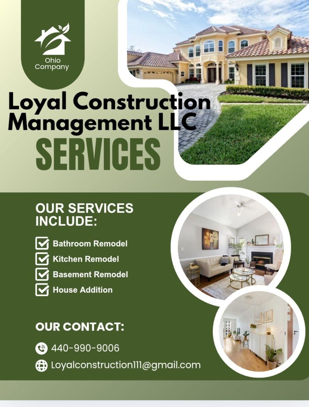  for Loyal Construction Management LLC in North Ridgeville, OH