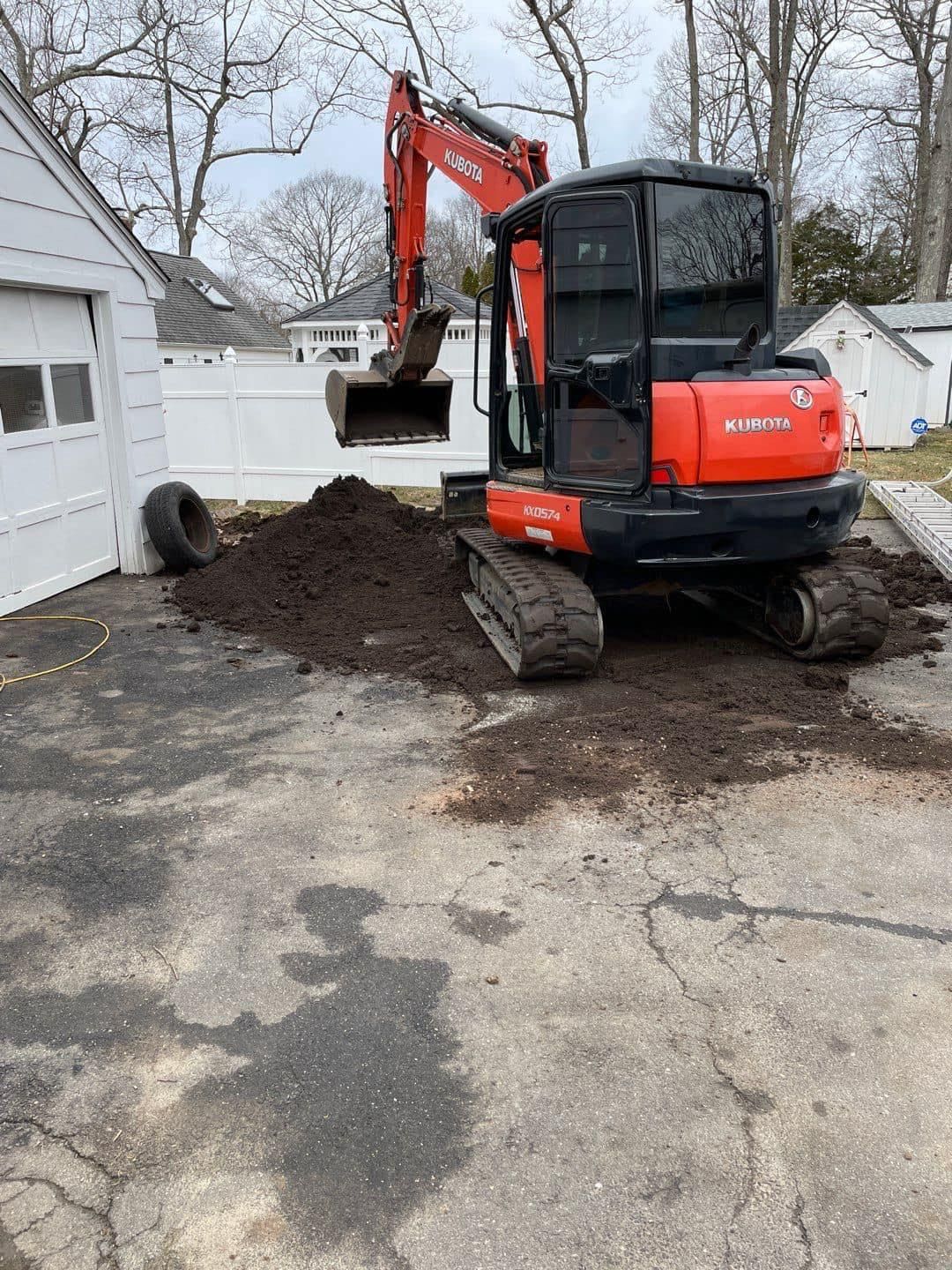 Excavating for CS Property Maintenance in Middlebury, CT