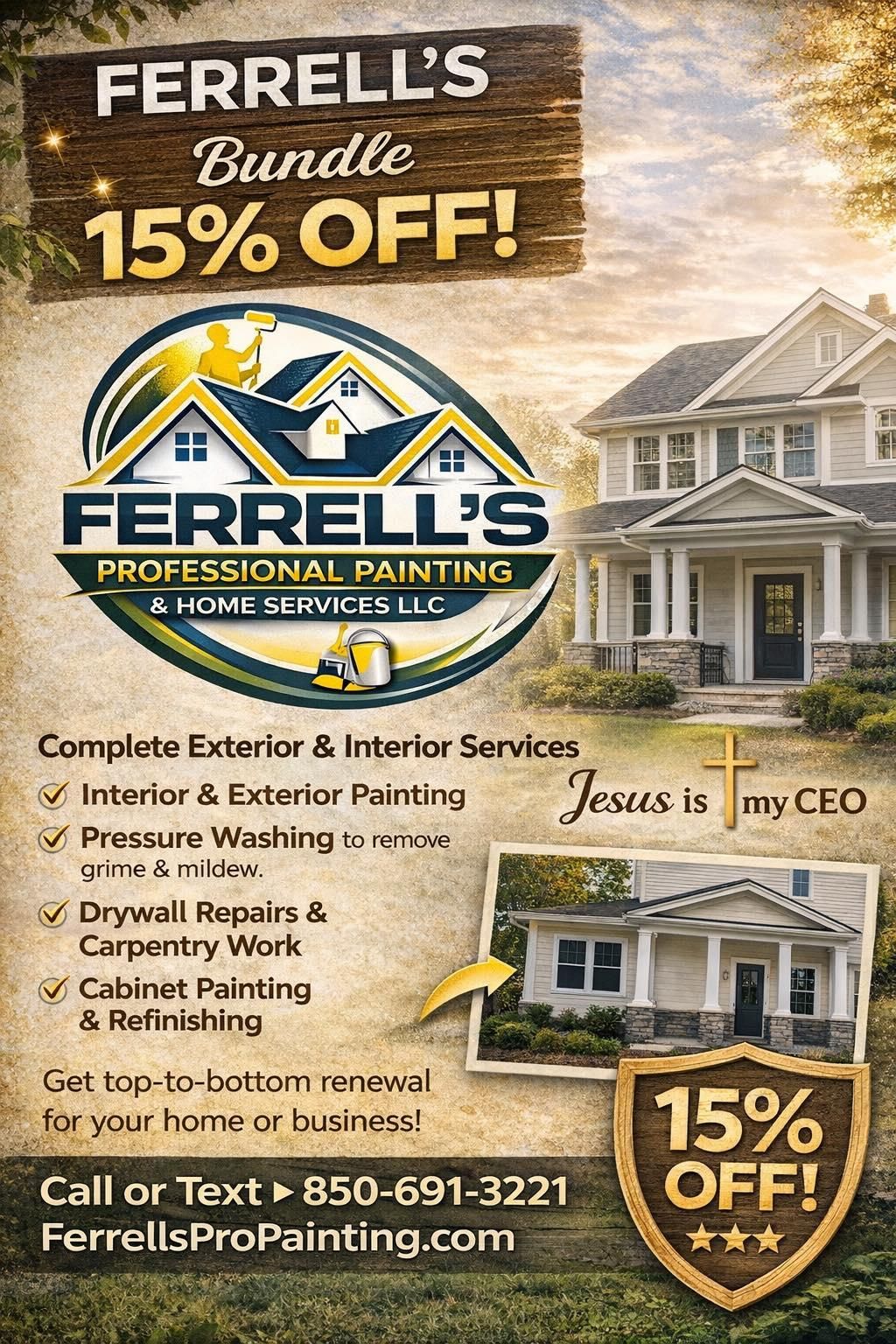  for Ferrell’s Professional Painting & Home Services LLC in Panama City Beach, FL