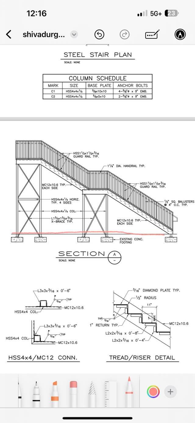 Commercial Staircases for Ark Steel Erectors in Atlanta, GA