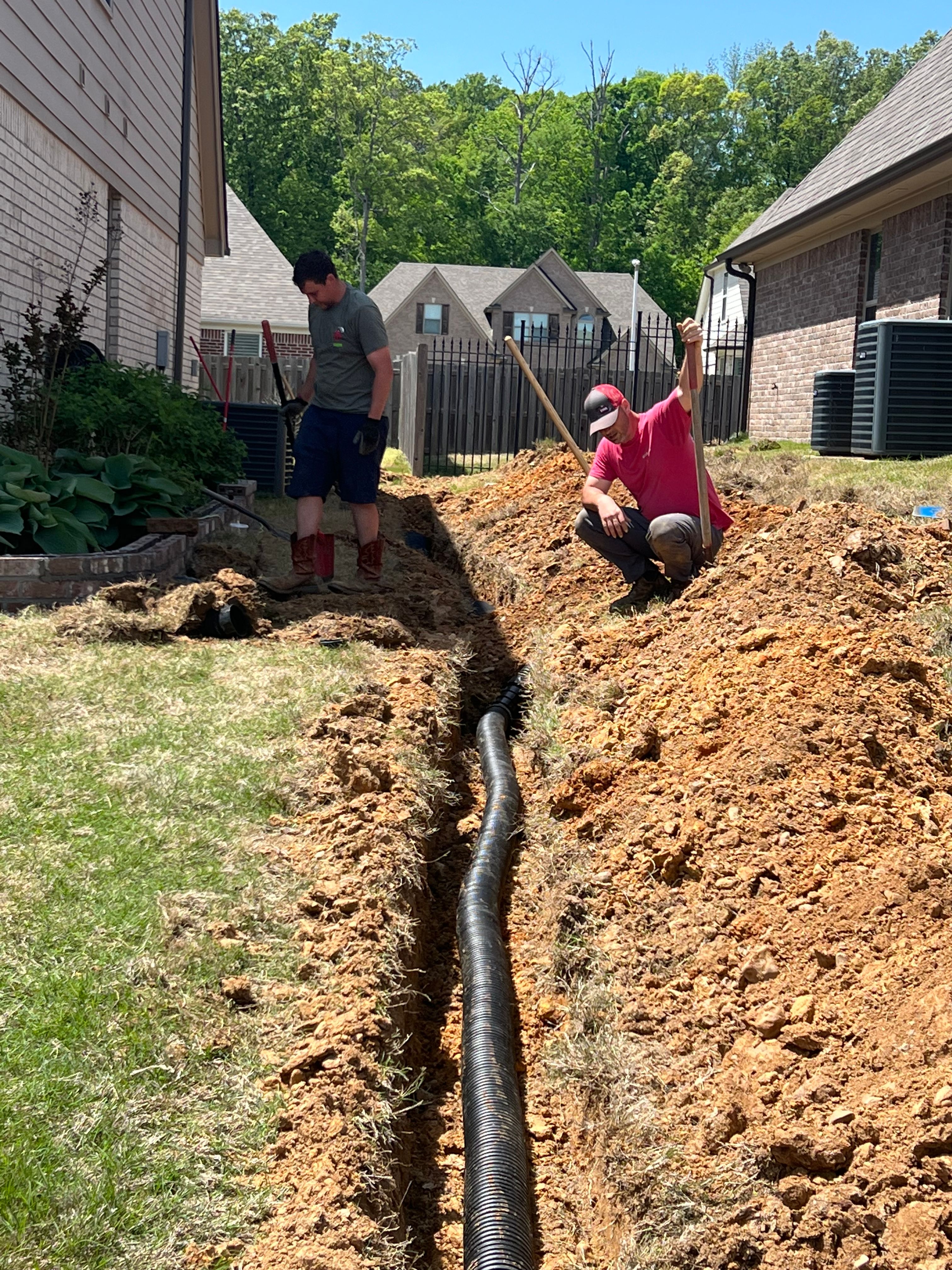 Mouzon Drainage  for Emory's Garden Landscape Emporium in Memphis,  TN