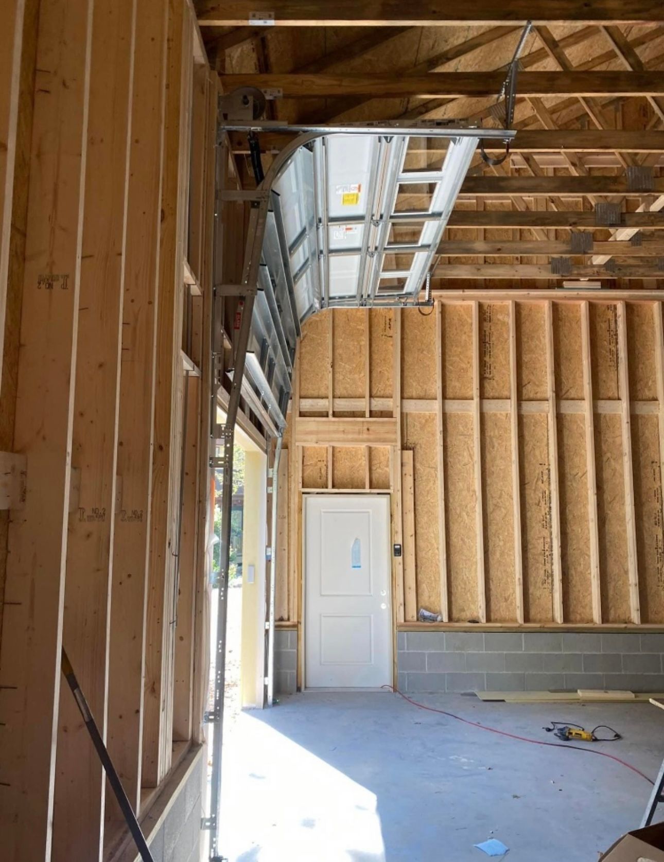 High Lift Tracks at Justin’s Garage Door in Gaithersburg, MD