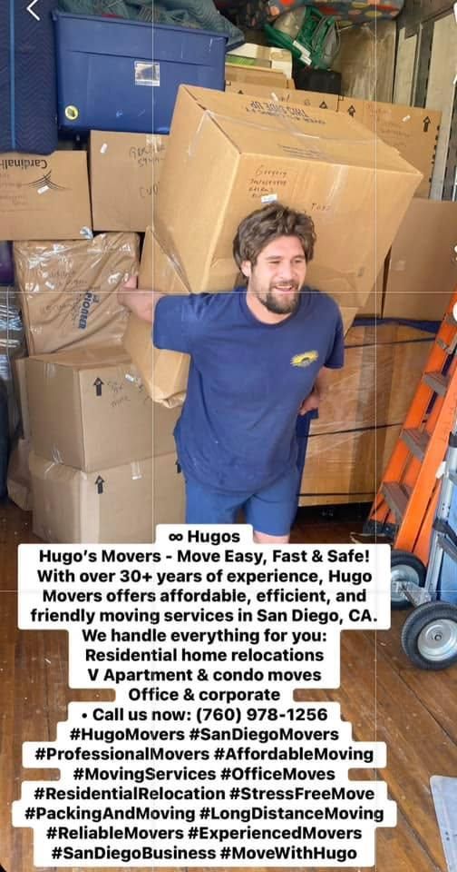  for Hugo’s Affordable Moving Labor in San Diego, CA