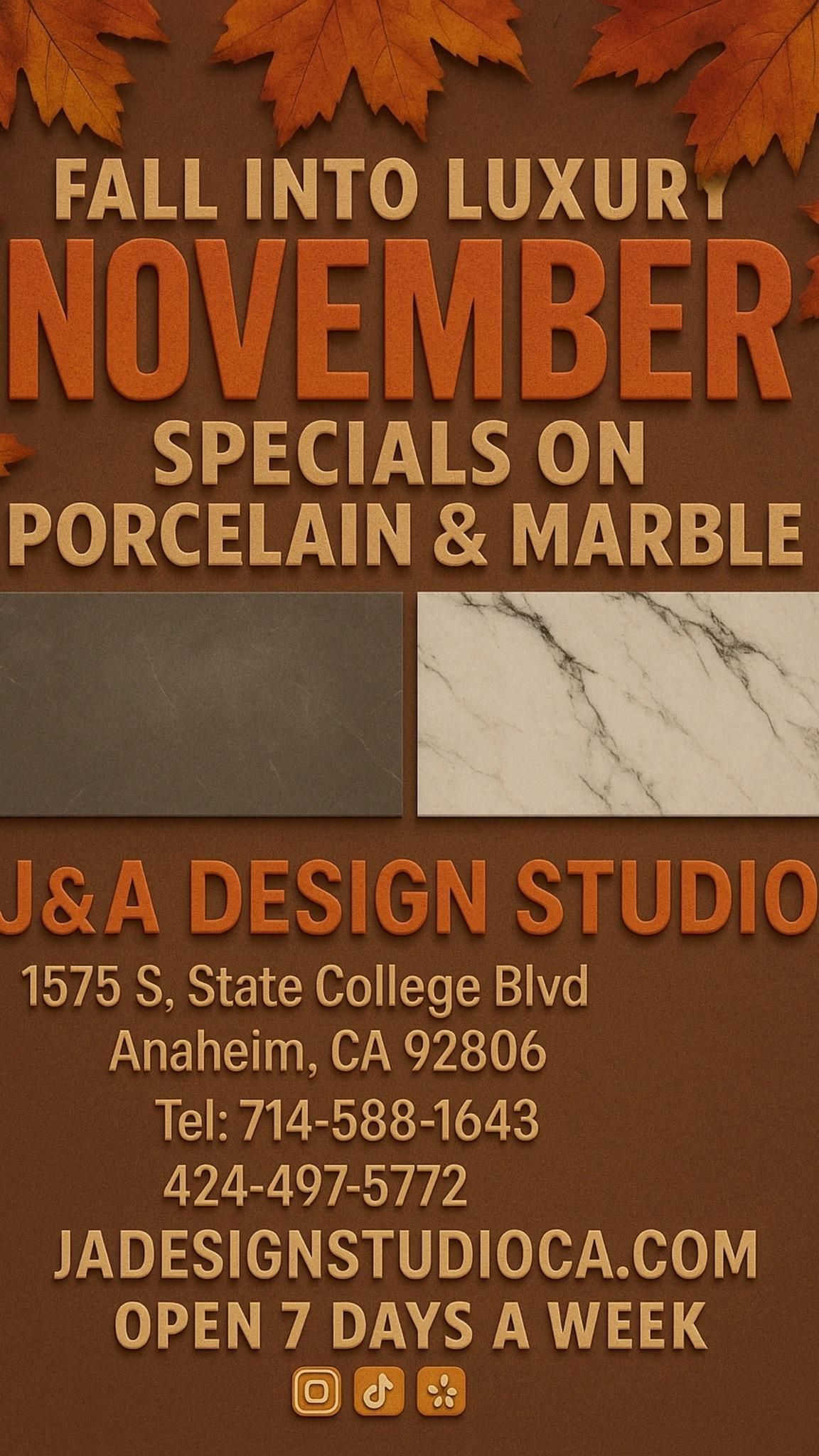  for JA Design Studio LLC in Anaheim, CA
