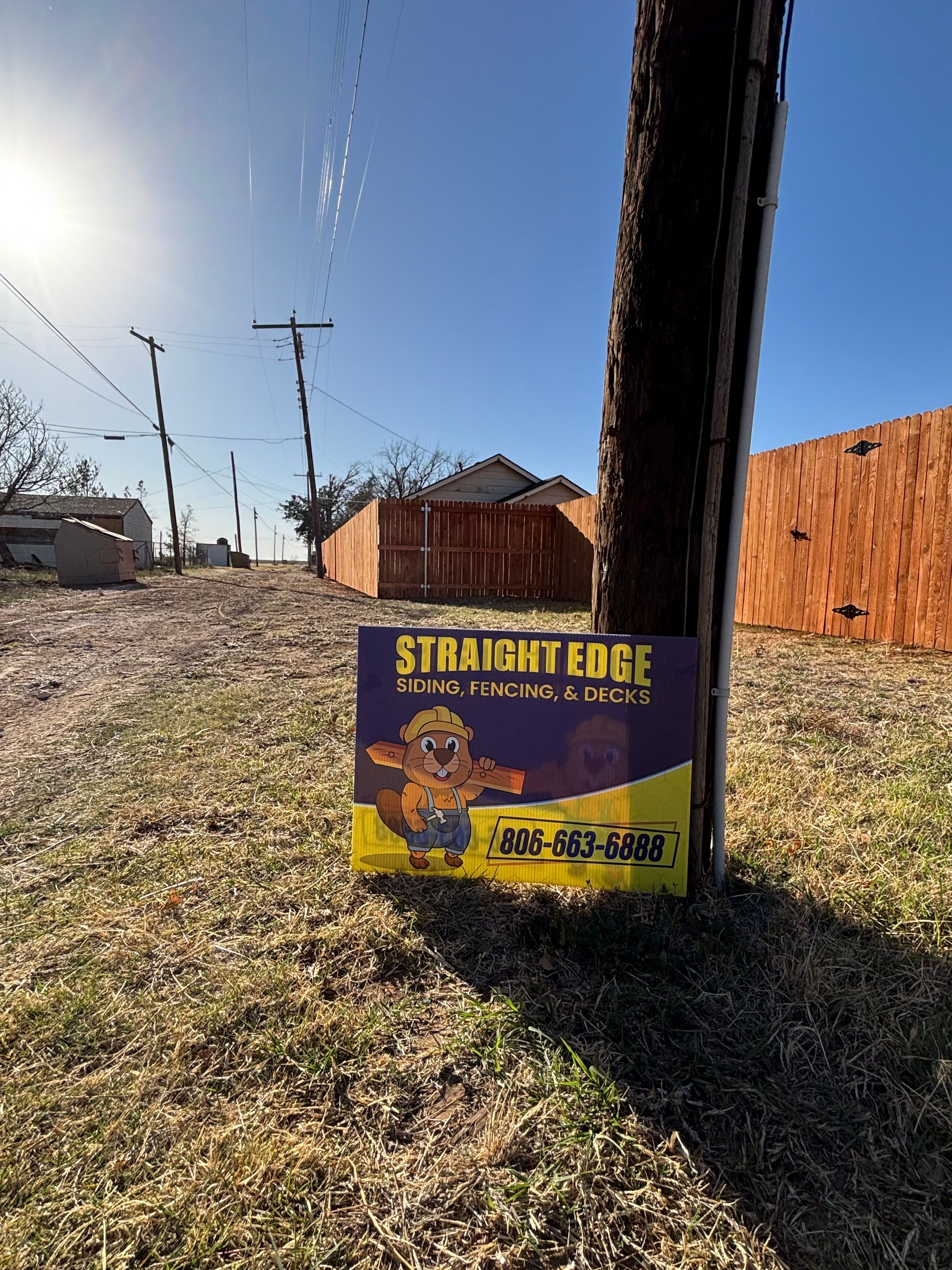  for Straight Edge Siding, Fencing & Decks in Pampa, TX