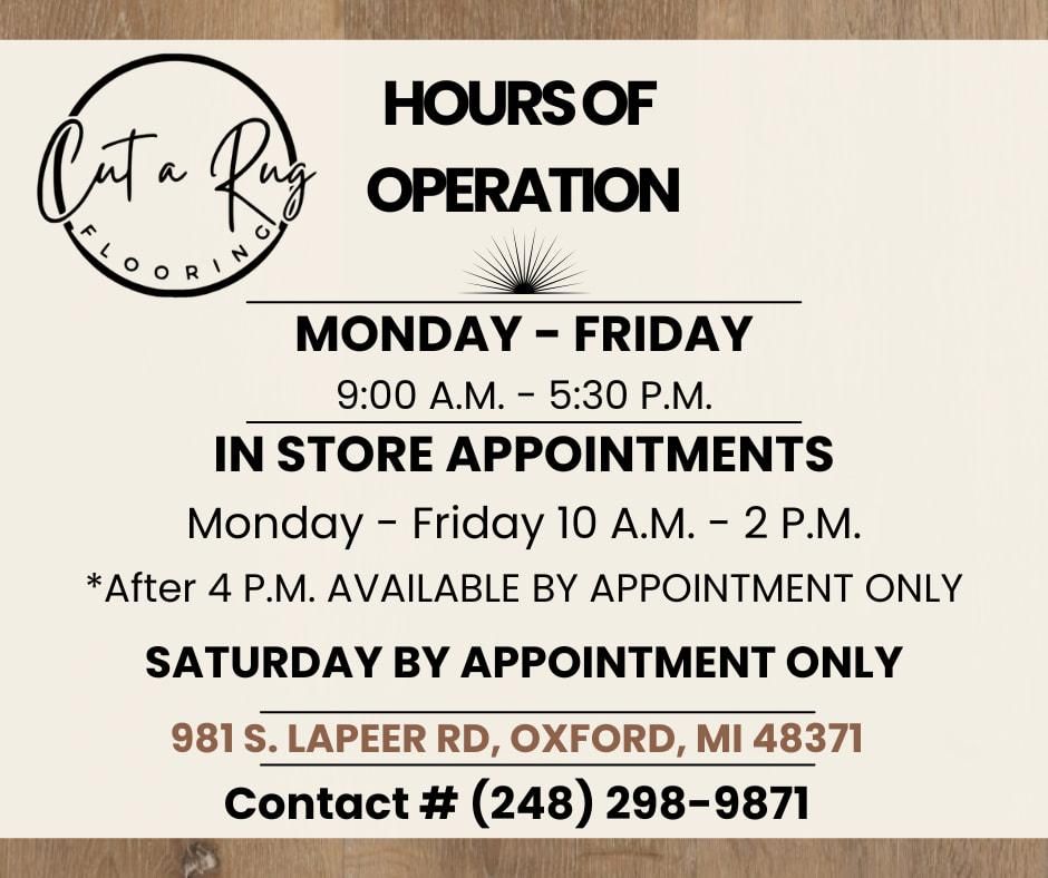  for Cut a Rug Flooring in Lake Orion, MI