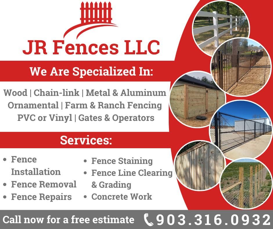  for JR Fences in Lindale, TX