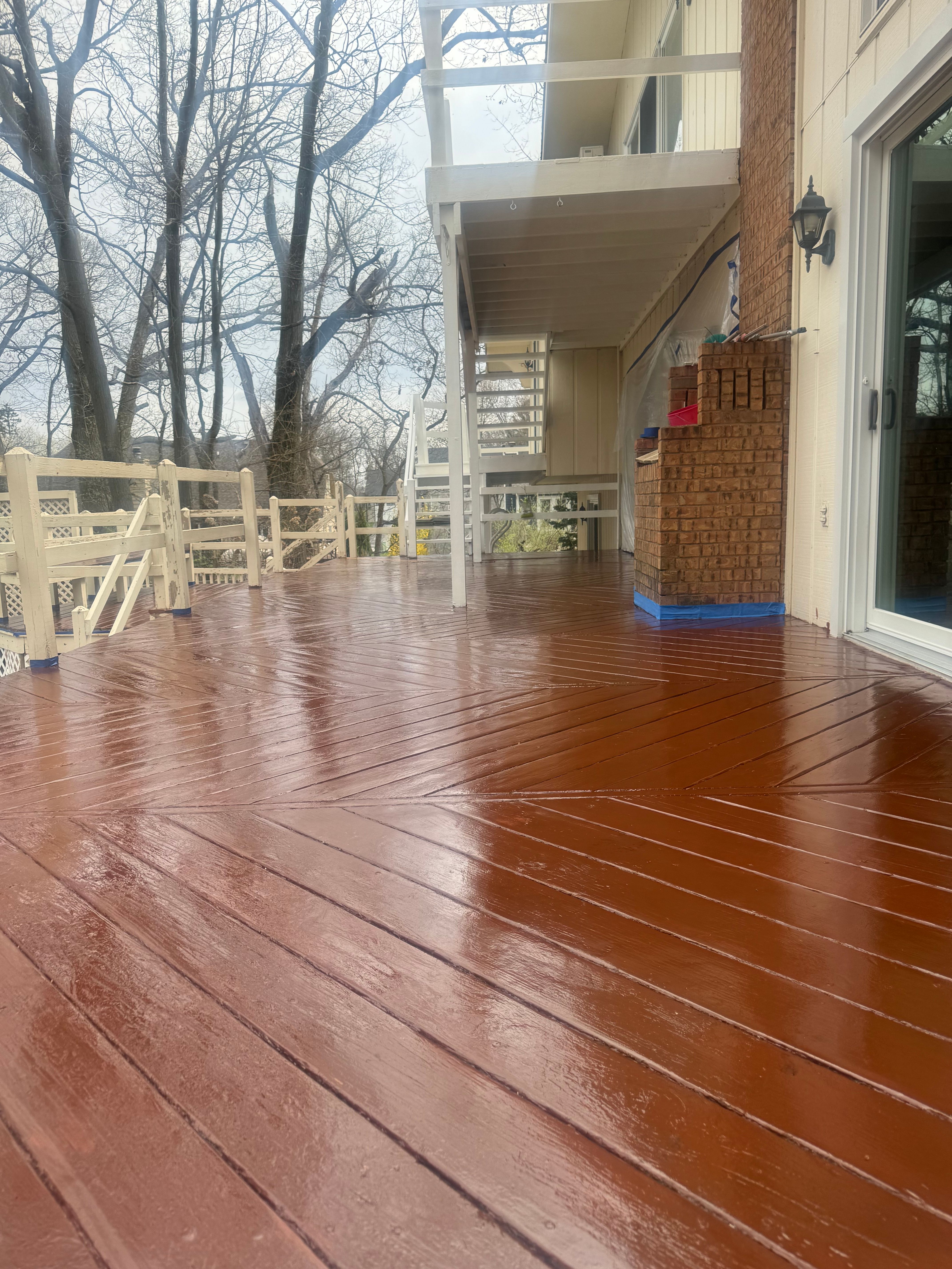 Staining for Risner Construction in De Motte, IN