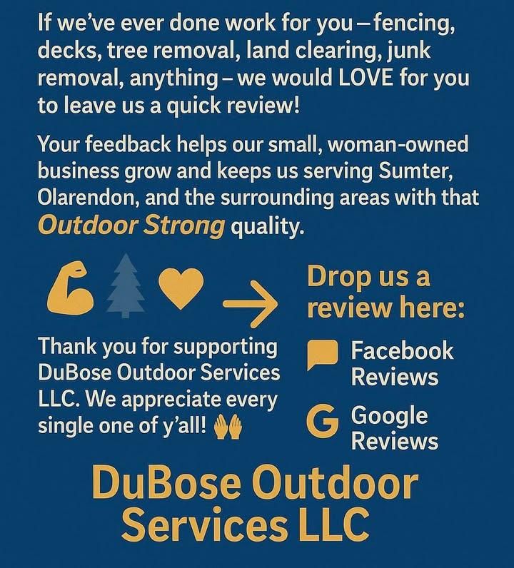 All Photos for DuBose Outdoor Services in Sumter, SC