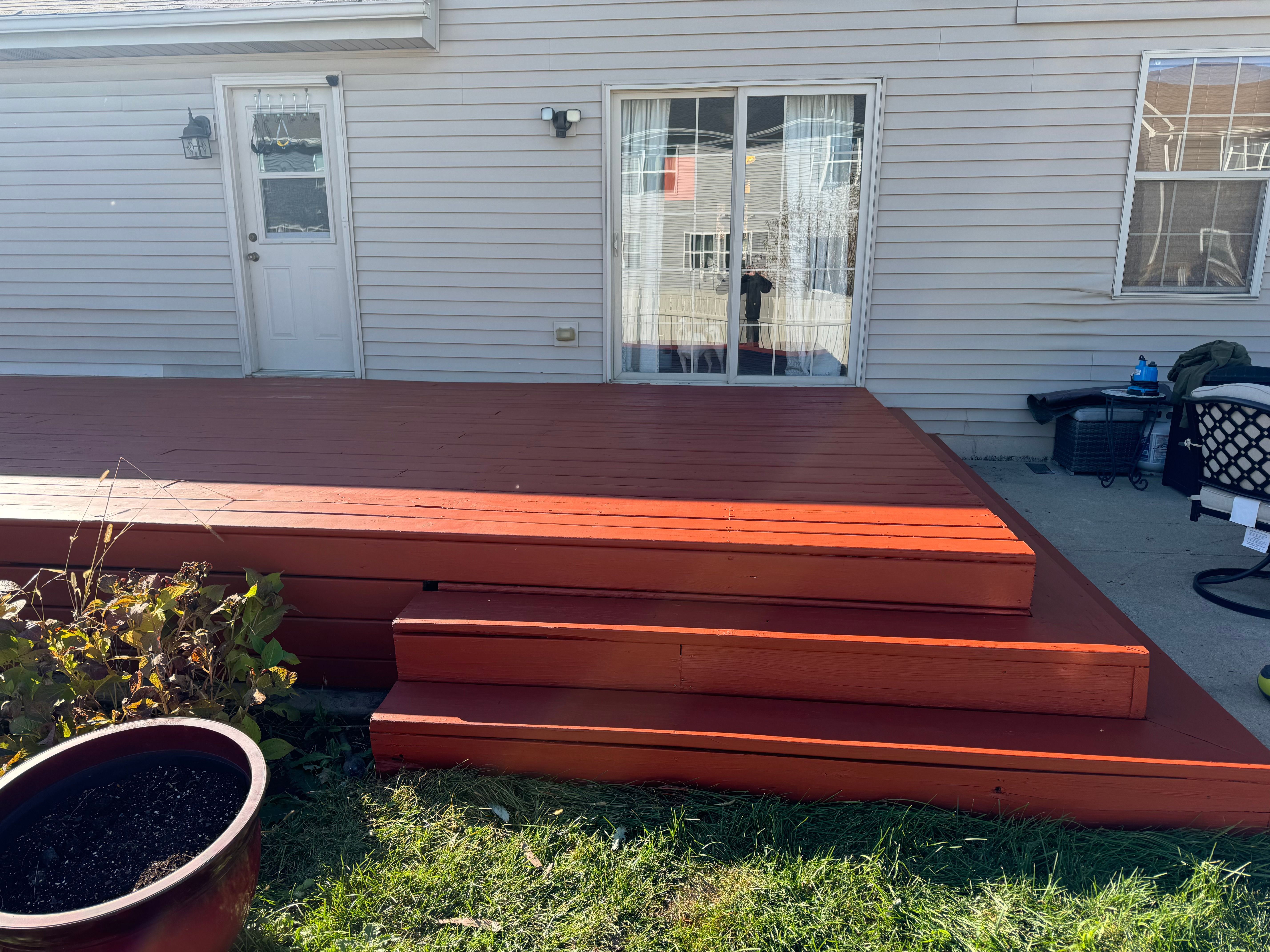 Staining for Risner Construction in De Motte, IN