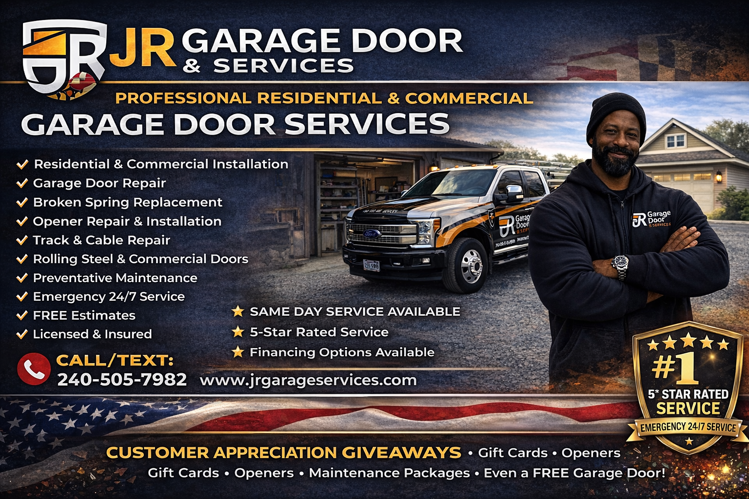 for JR Garage Door and Services in Charles County, MD