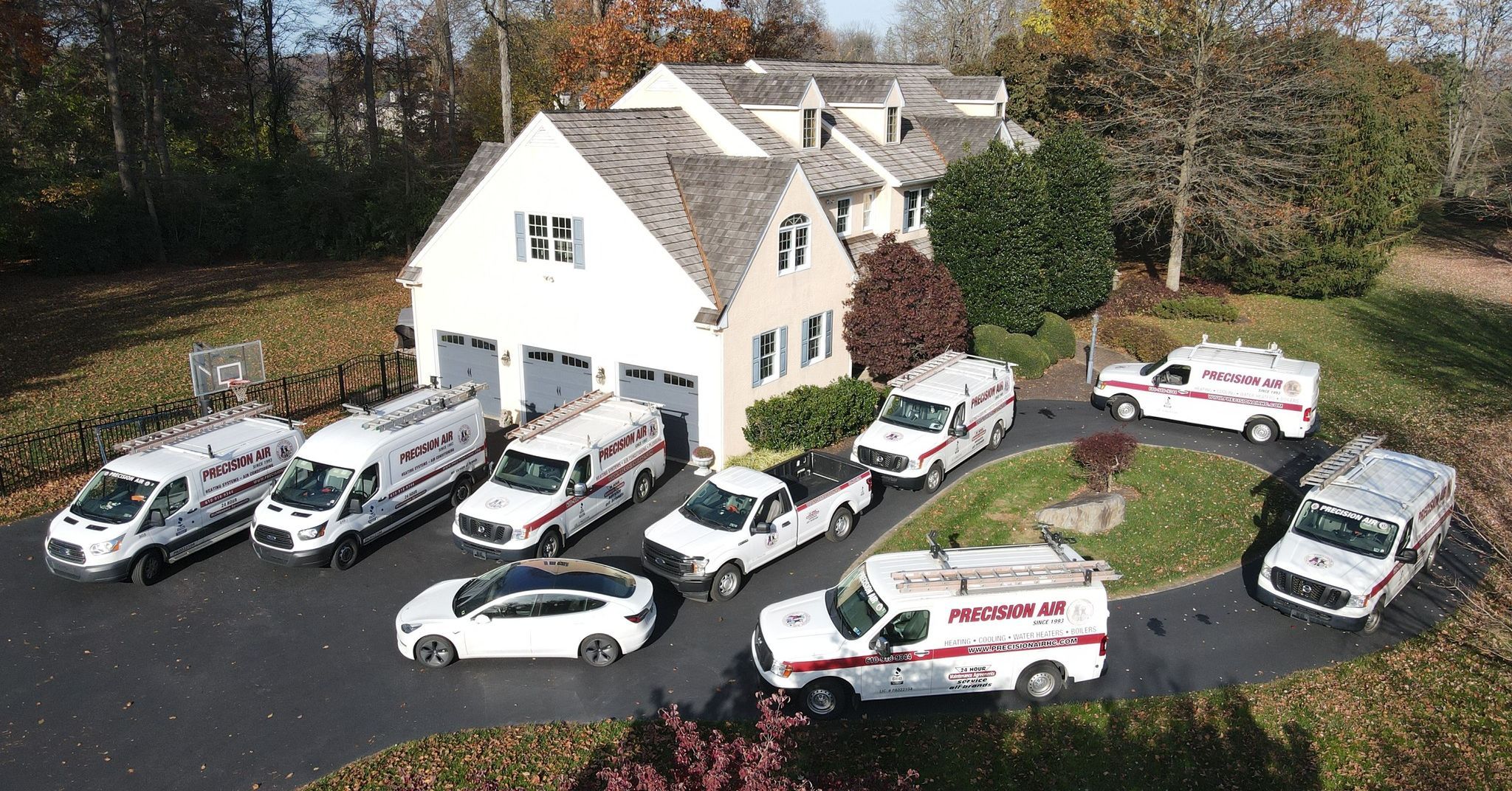 Our Fleet for Precision Air Heating Cooling in West Chester, PA