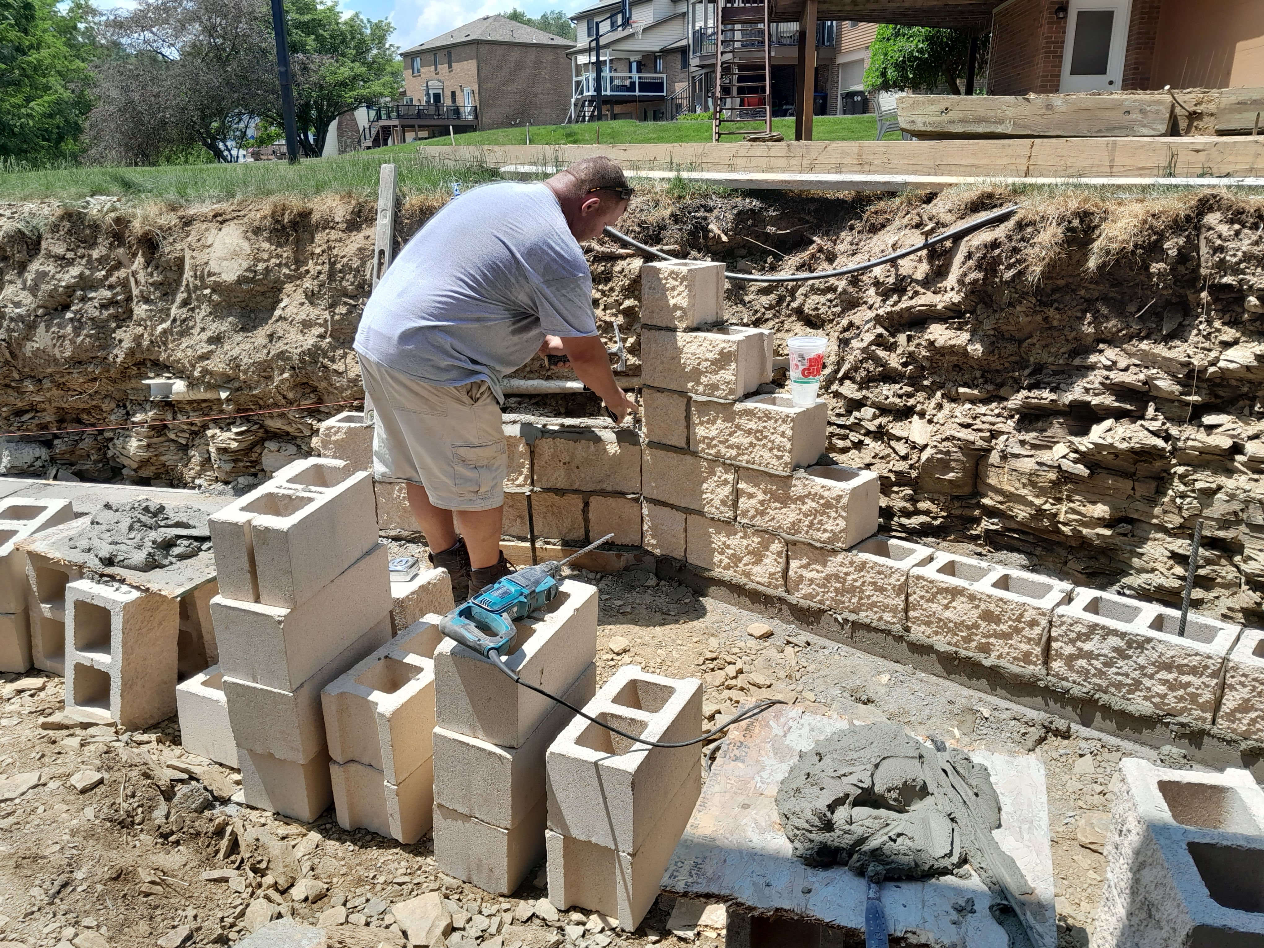 Retaining Wall  for Joseph Little Home Improvements in Pittsburgh, PA