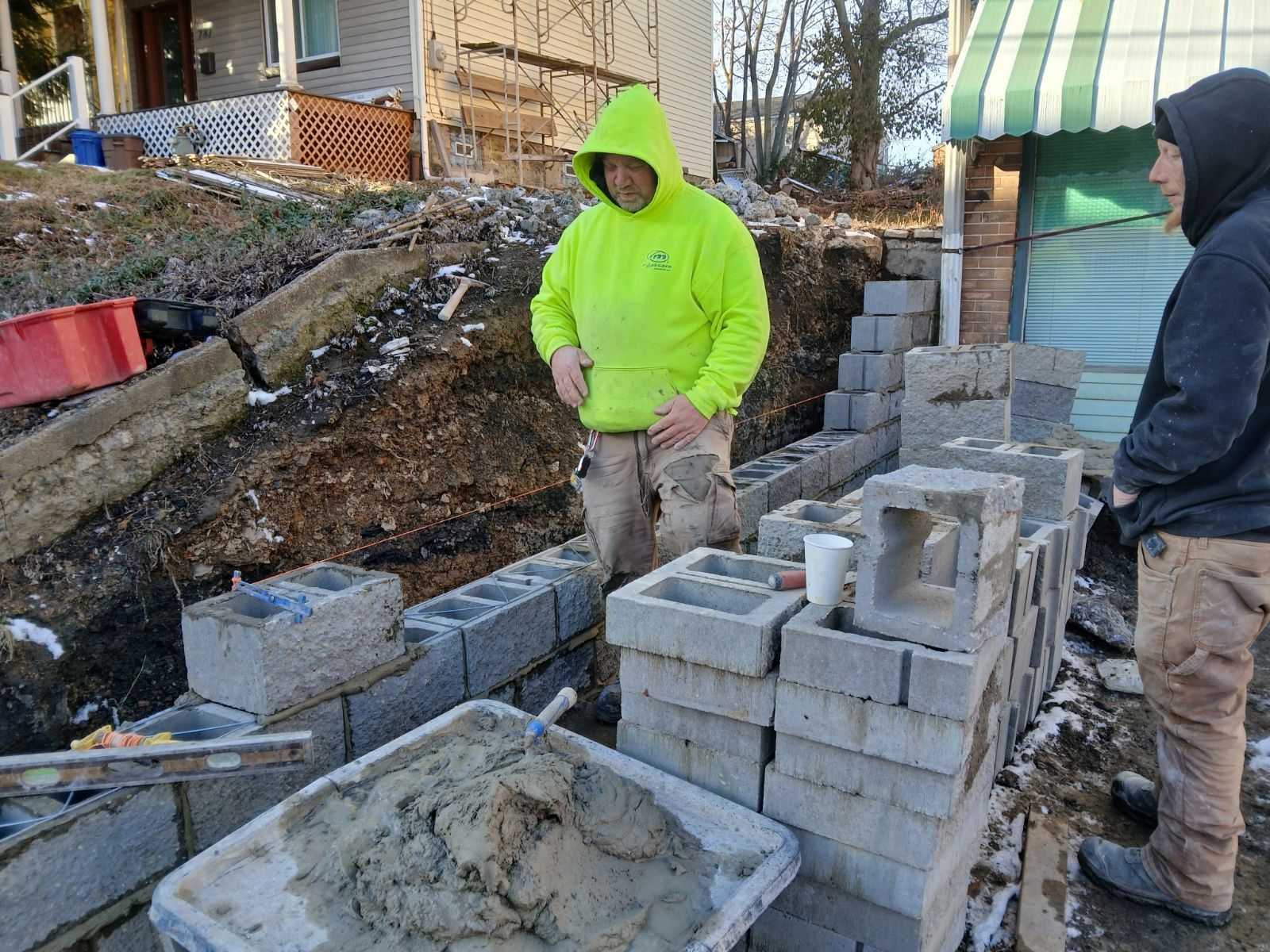 Retaining Wall  for Joseph Little Home Improvements in Pittsburgh, PA