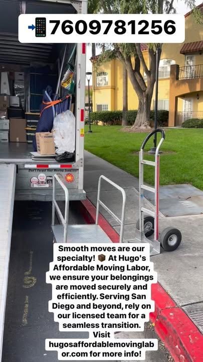  for Hugo’s Affordable Moving Labor in San Diego, CA