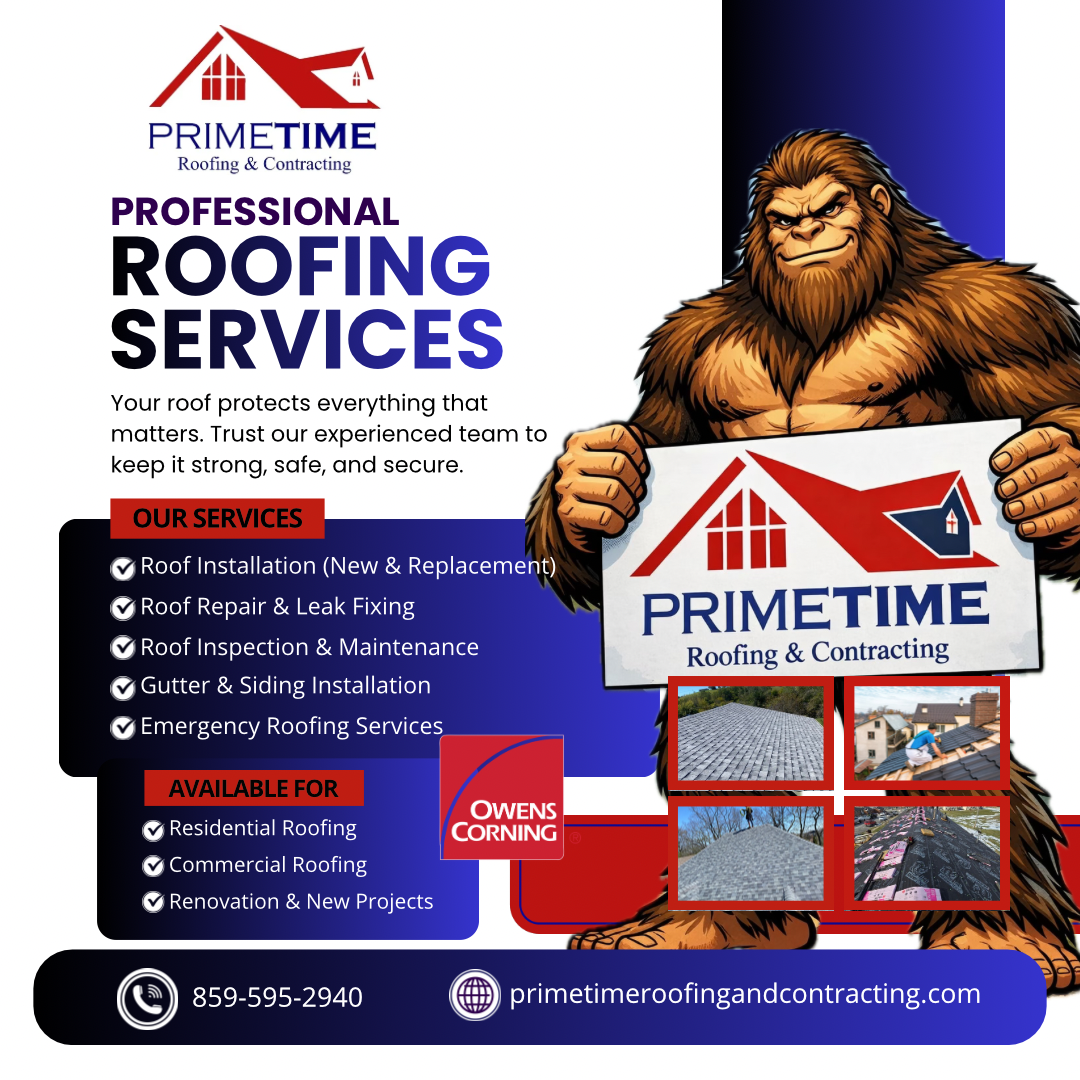  for Primetime Roofing  in Winchester, KY