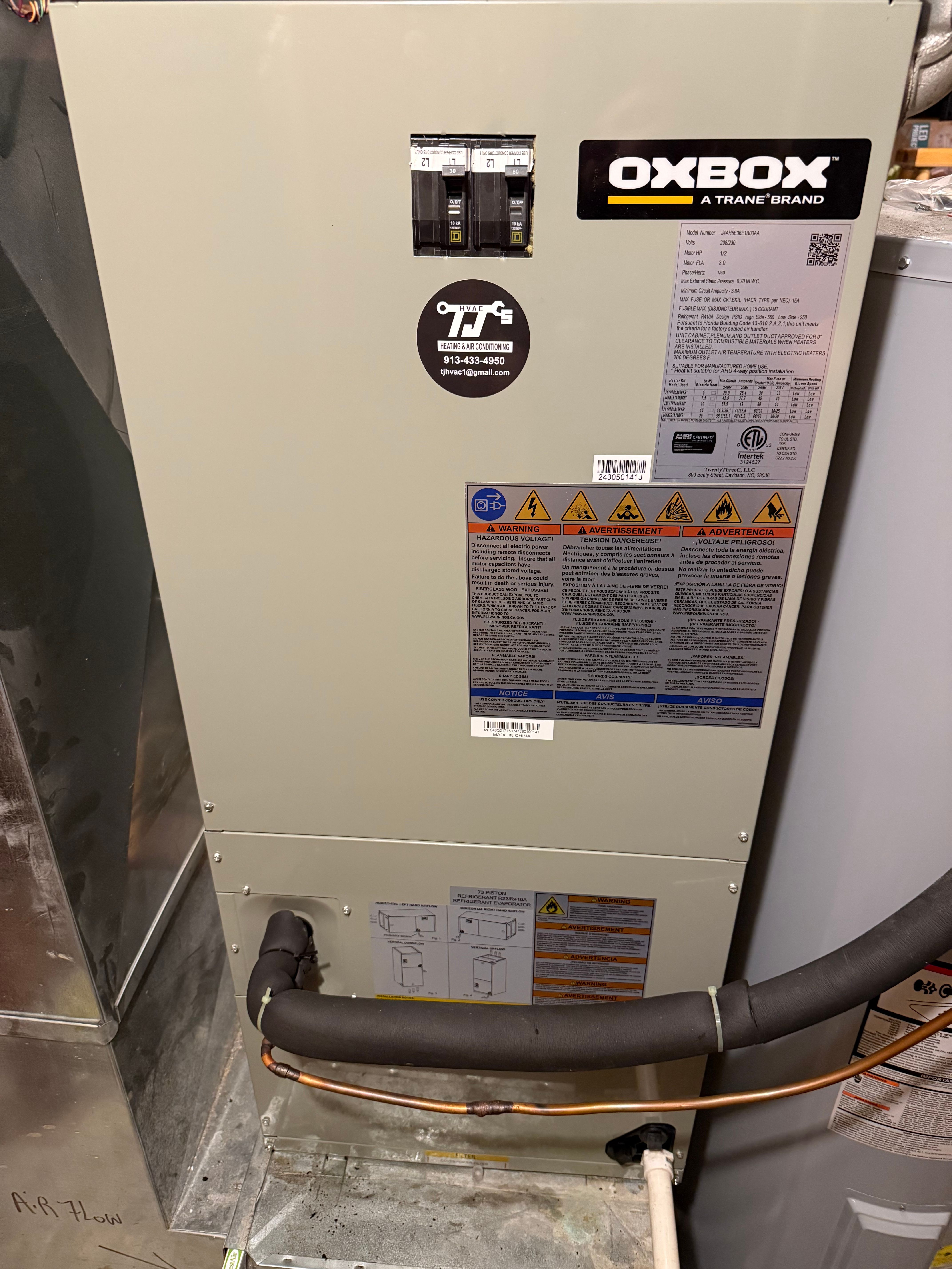  for TJs HVAC Services in Basehor, KS