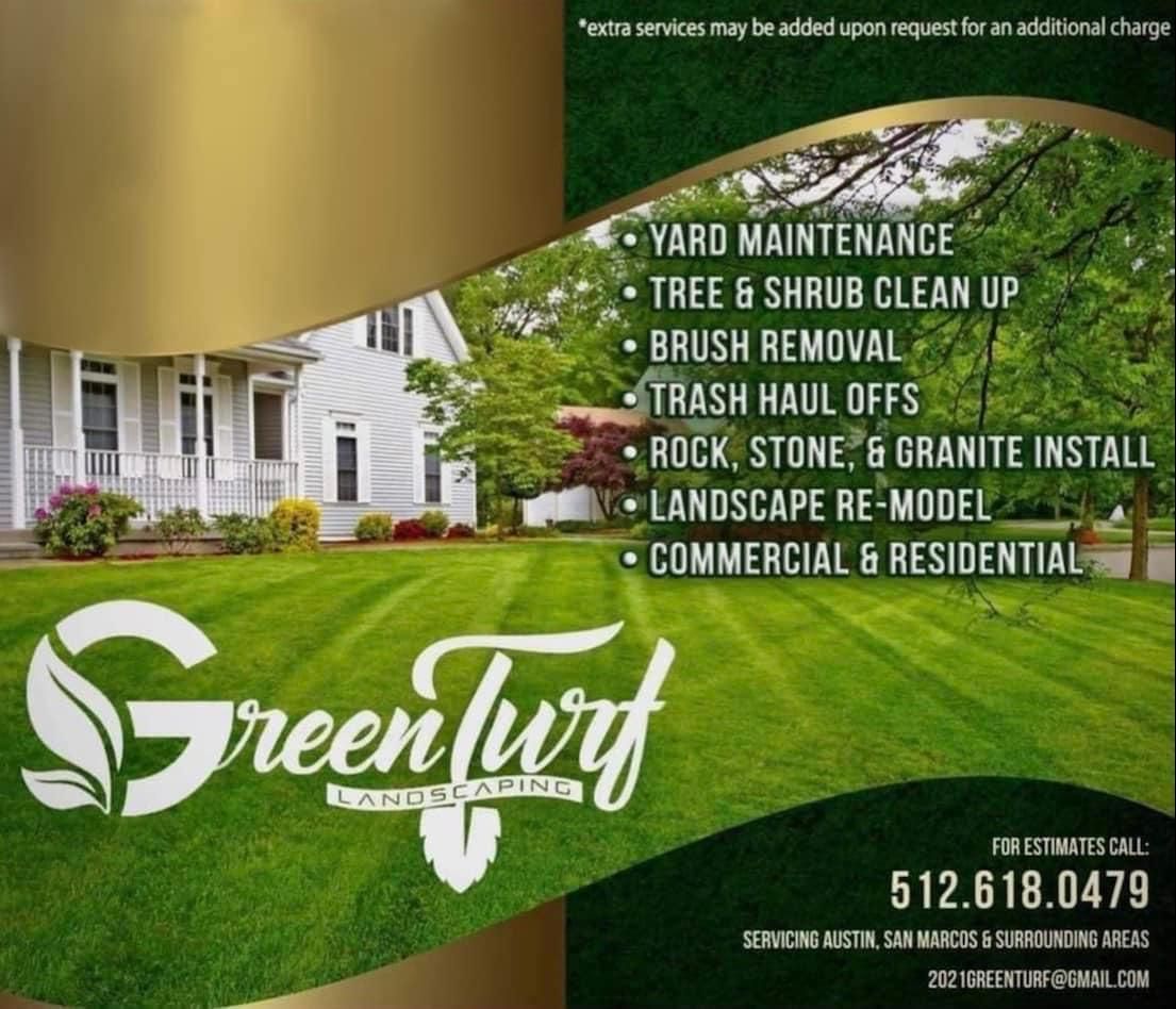  for Green Turf Landscaping in Kyle, TX